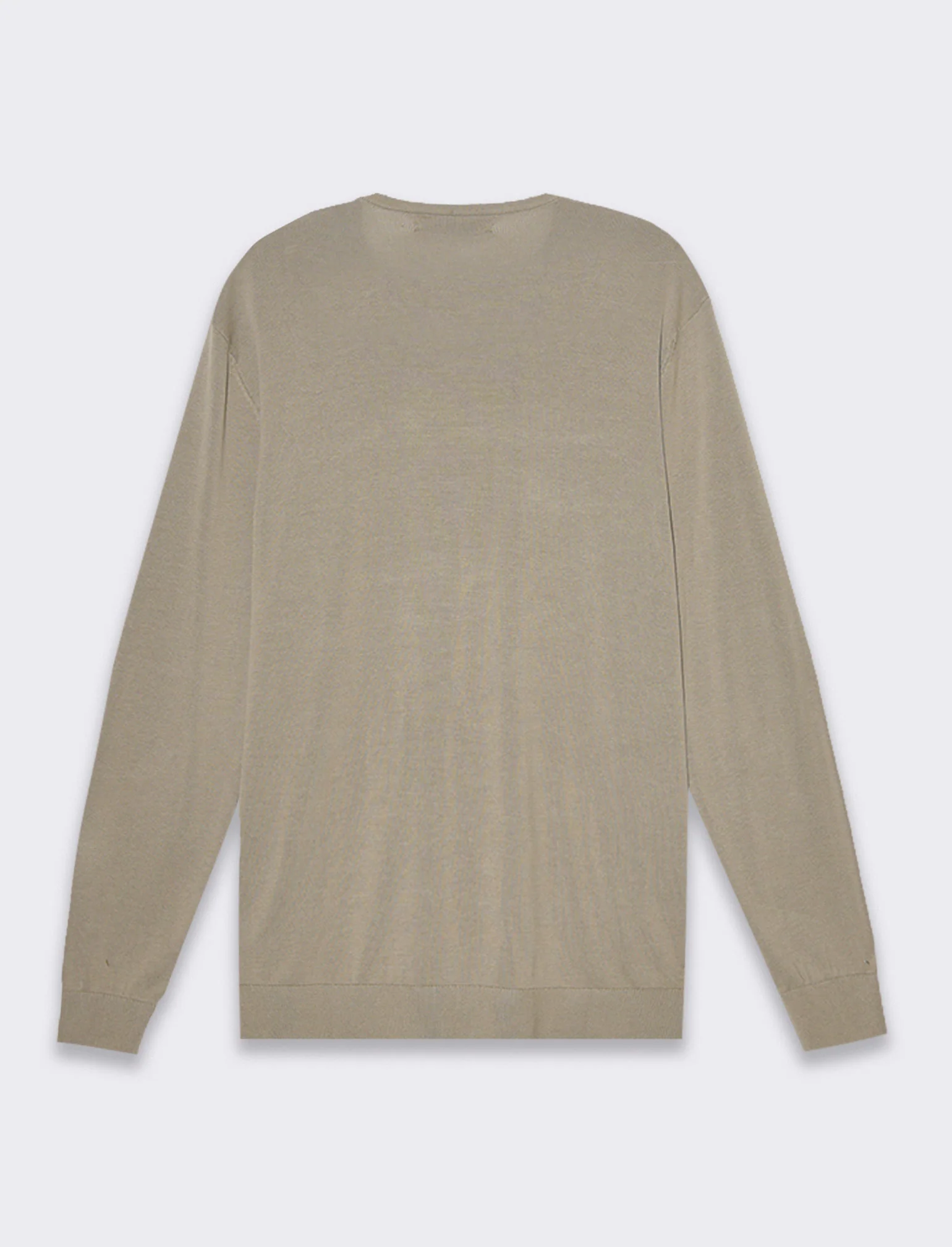 Maglia basic in puro cotone da uomo - Verde salvia - Image 5