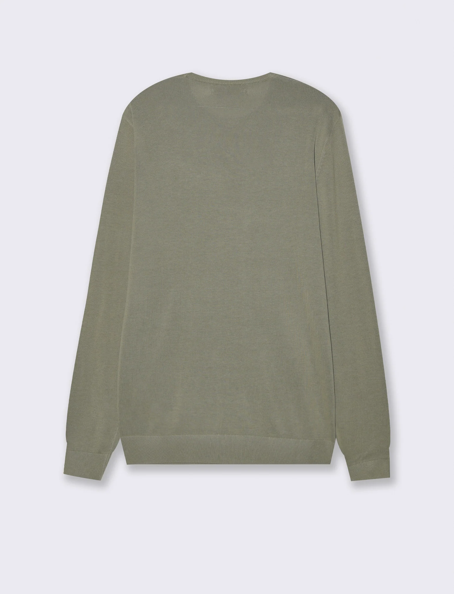 MAGLIA BASIC IN PURO COTONE - Verde salvia - Image 2