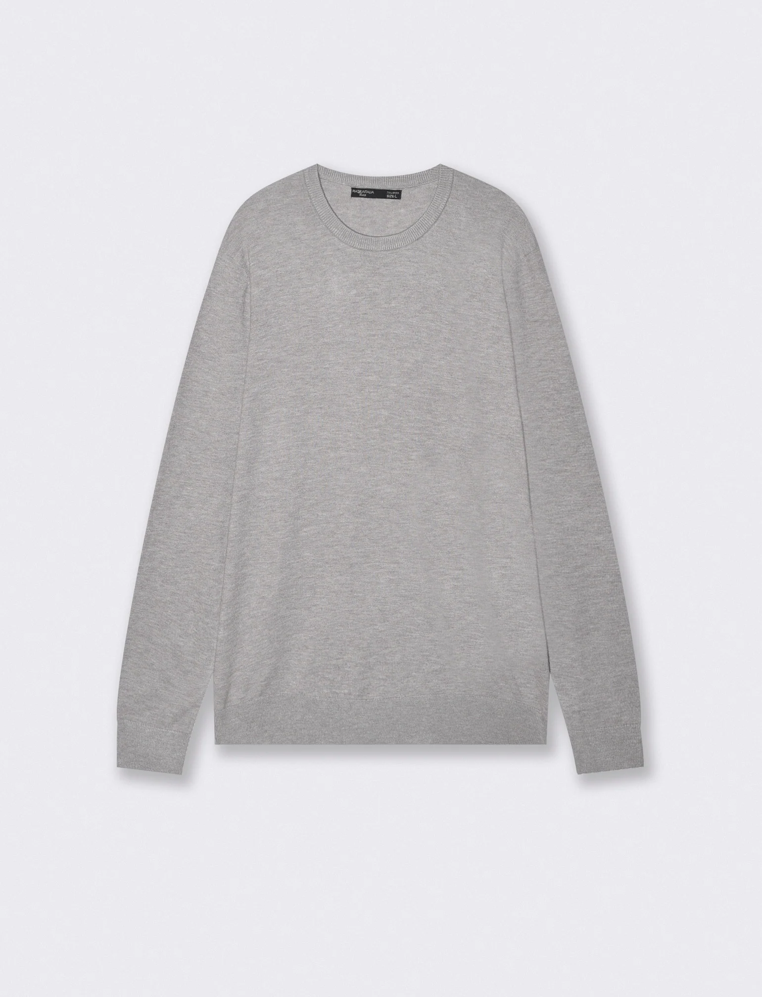 Maglia Basic Soft Touch Girocollo Regular Fit - Grigio mel.