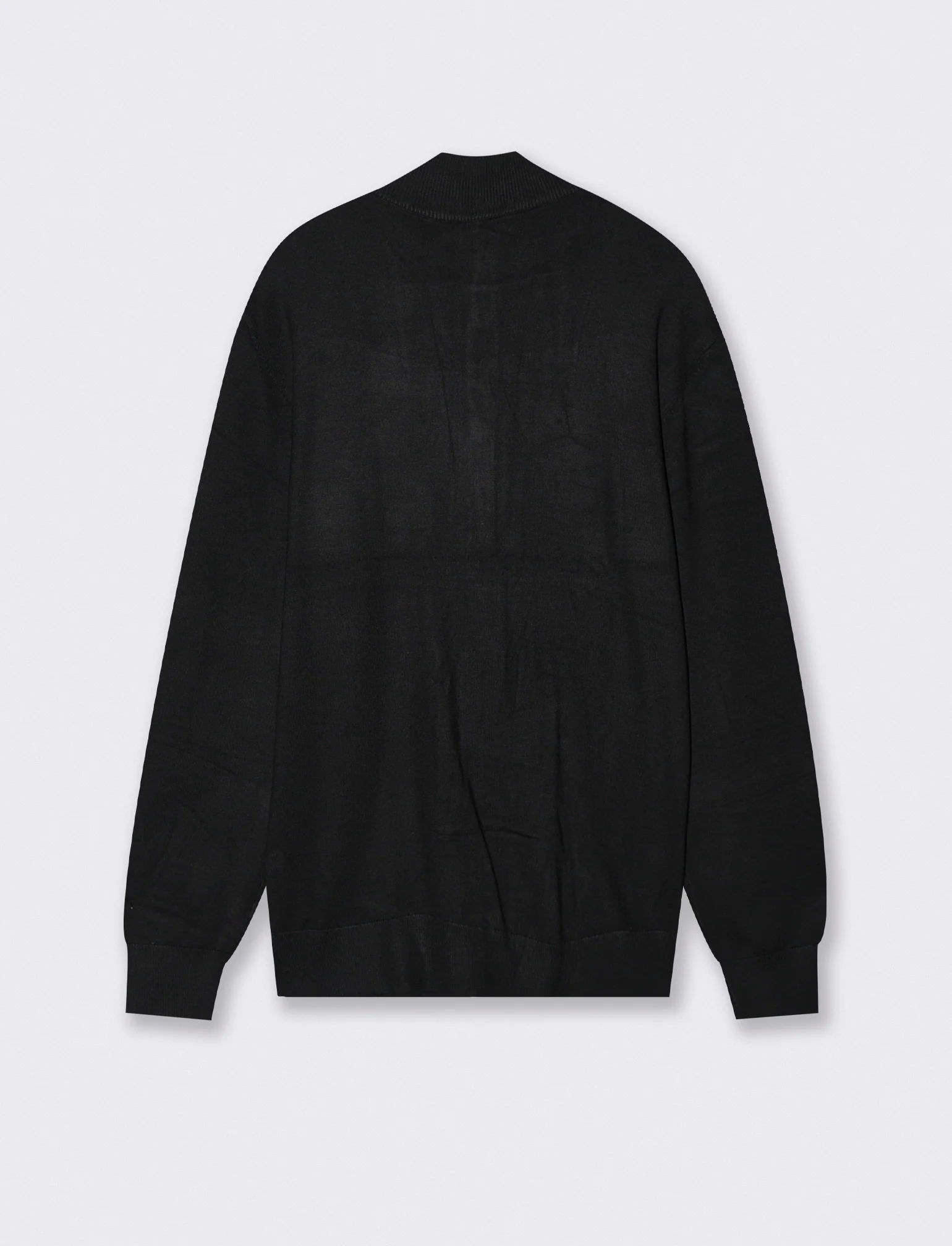 MAGLIA CARDIGAN CON BOTTONI E CERNIERA - Nero - Image 2