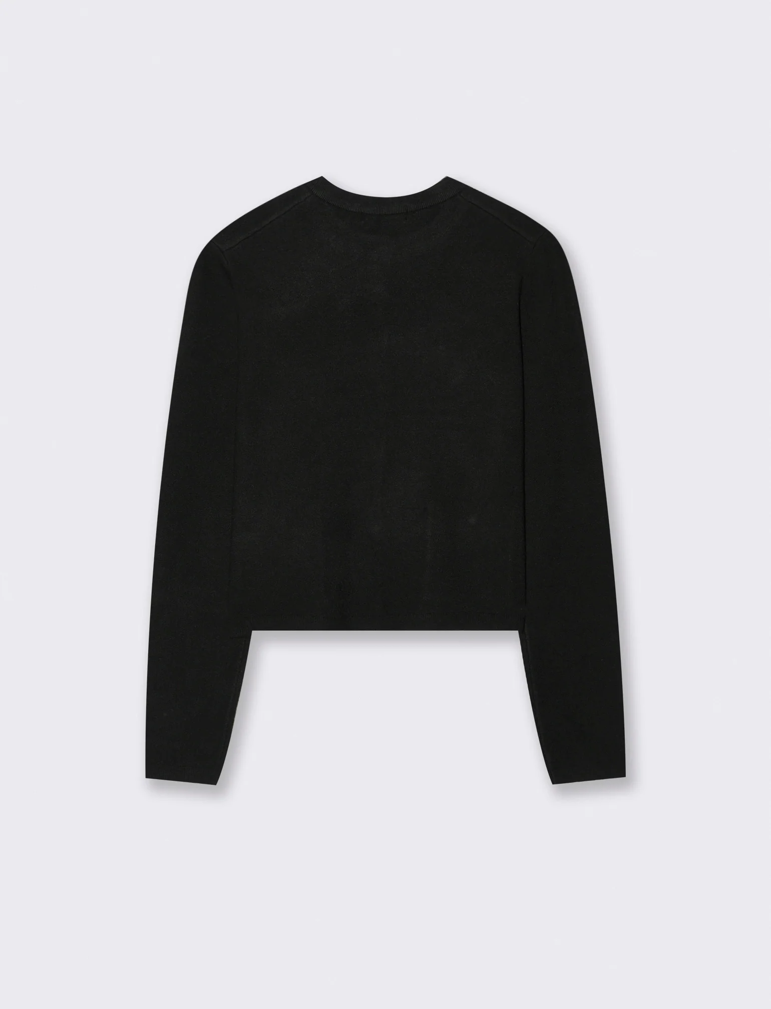 MAGLIA CARDIGAN CORTO CON TASCHE - Nero