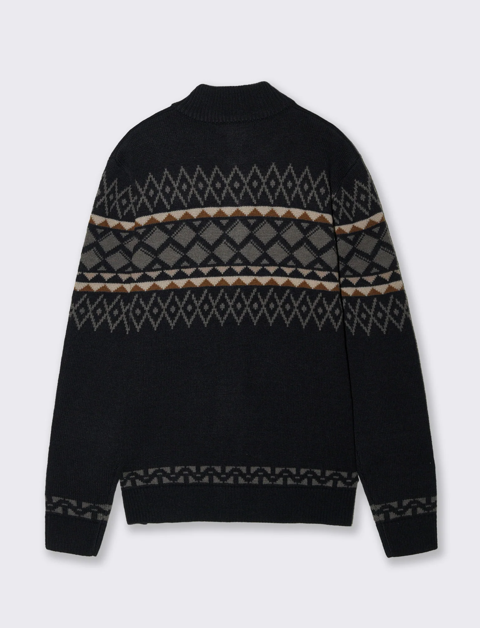 MAGLIA  CARDIGAN FANTASIA JACQUARD - Blu - Image 2