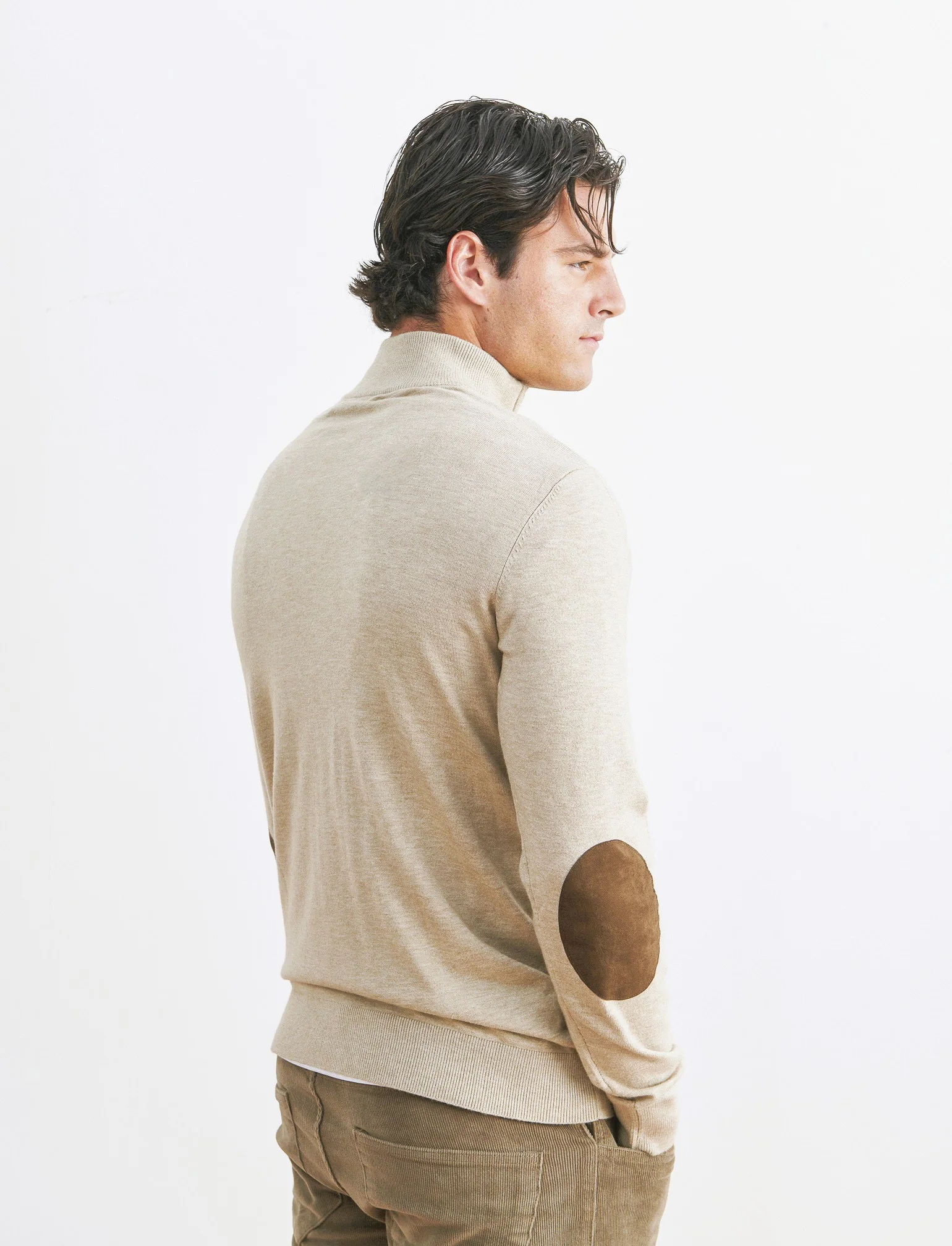 MAGLIA CARDIGAN PREMIUM - Beige melange - Image 2