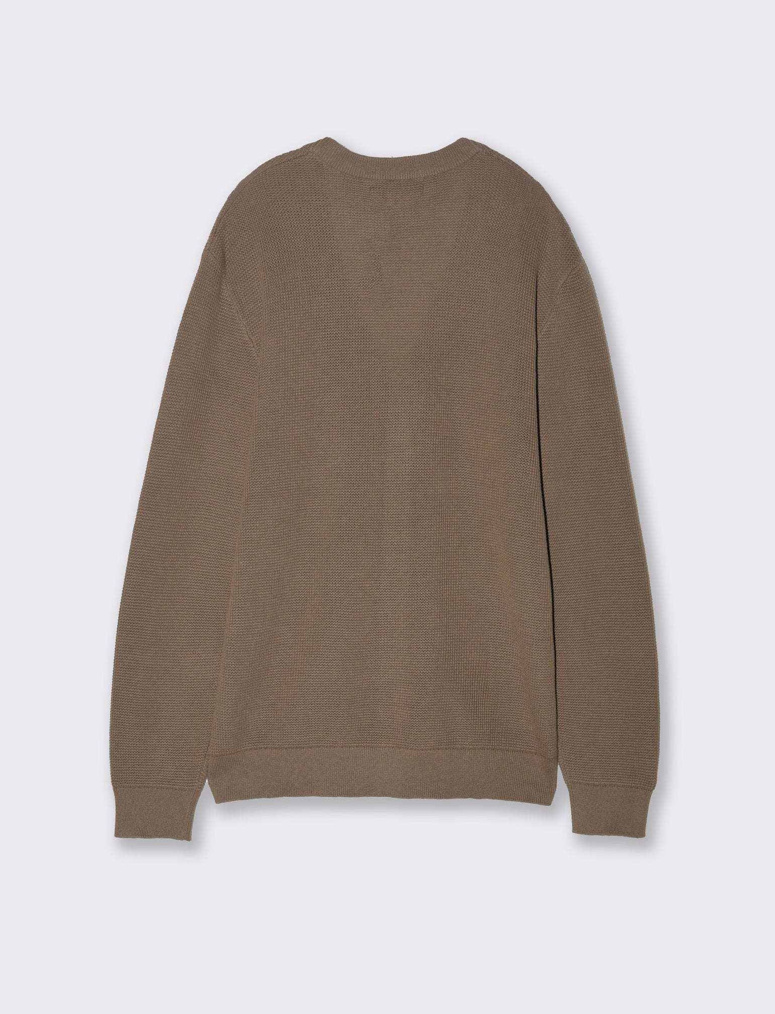 Maglia cardigan strutturata da uomo - Grigio fango - Image 2