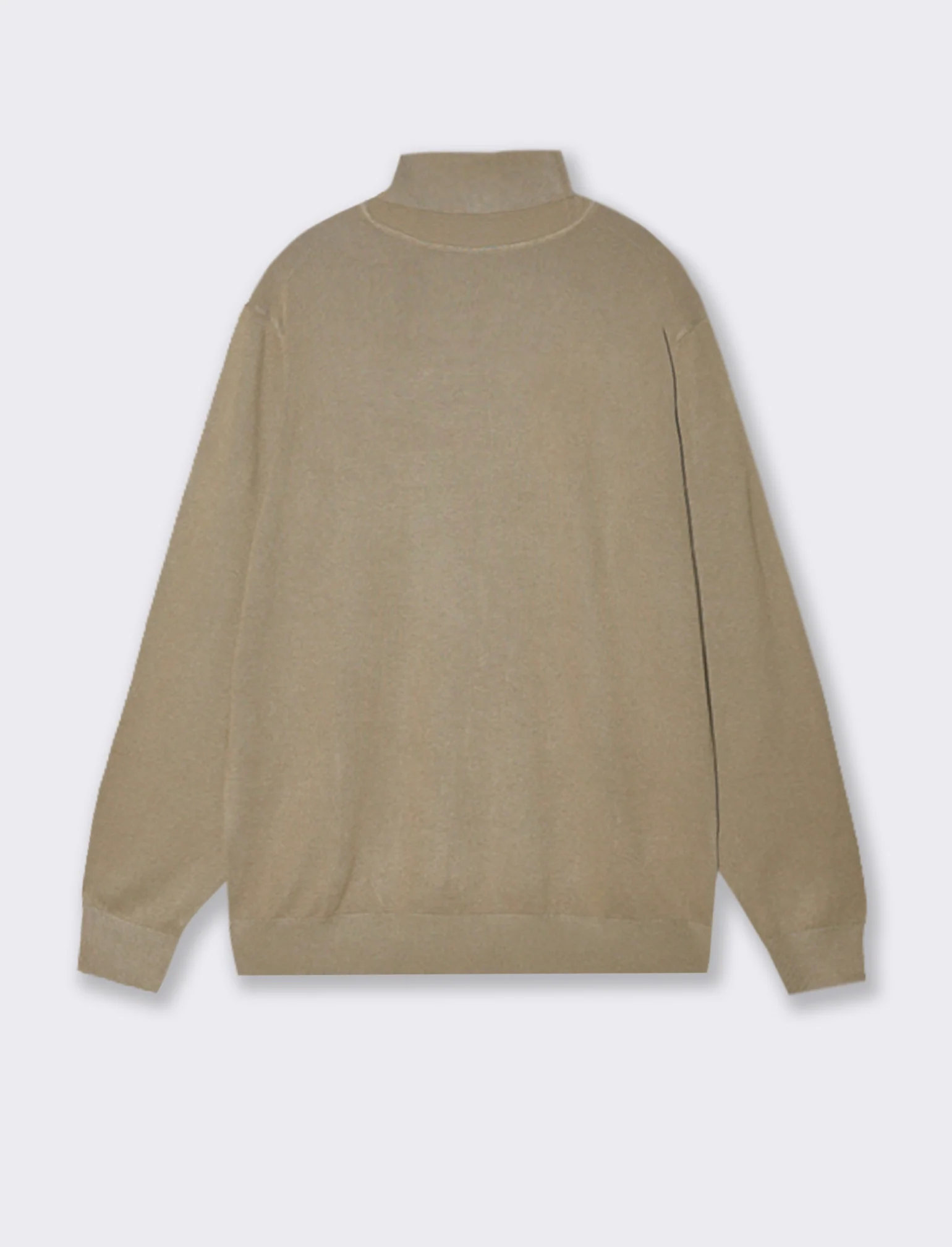 MAGLIA COLLO ALTO BASIC - Beige