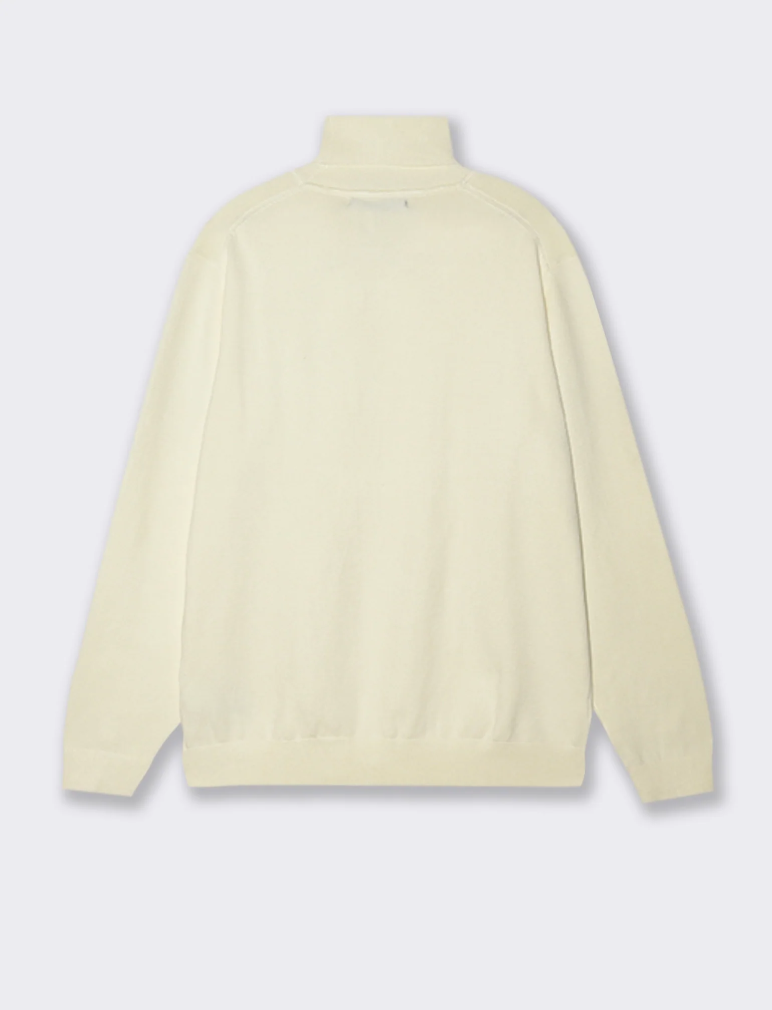 MAGLIA COLLO ALTO BASIC - Bianco - Image 2