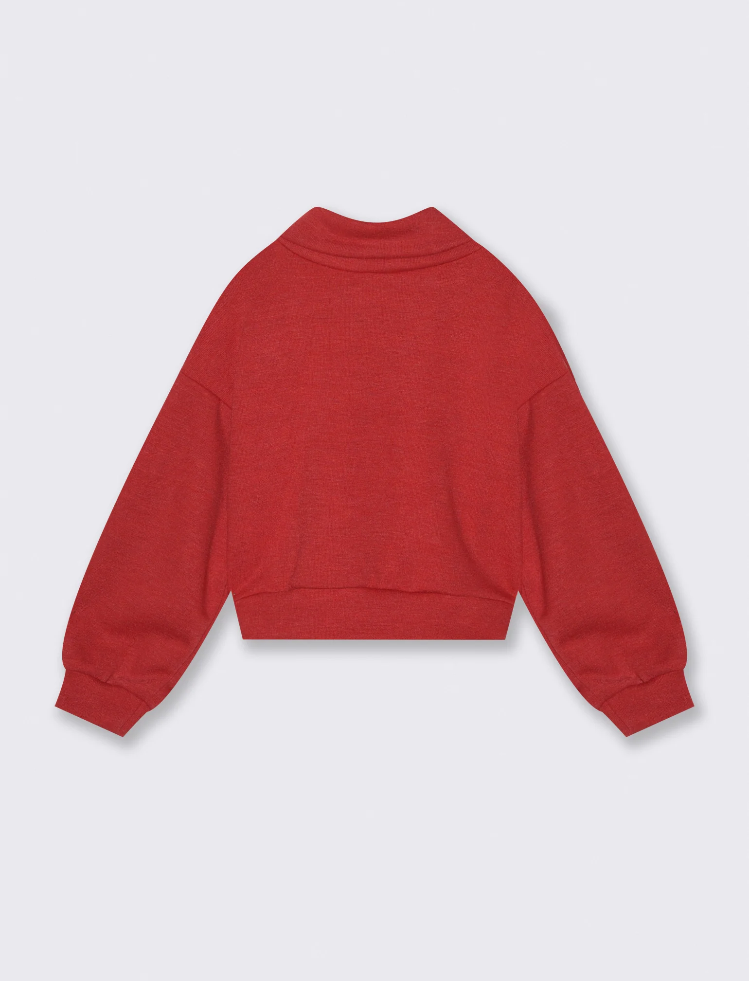 Maglia collo alto da bambina - Rosso - Image 2