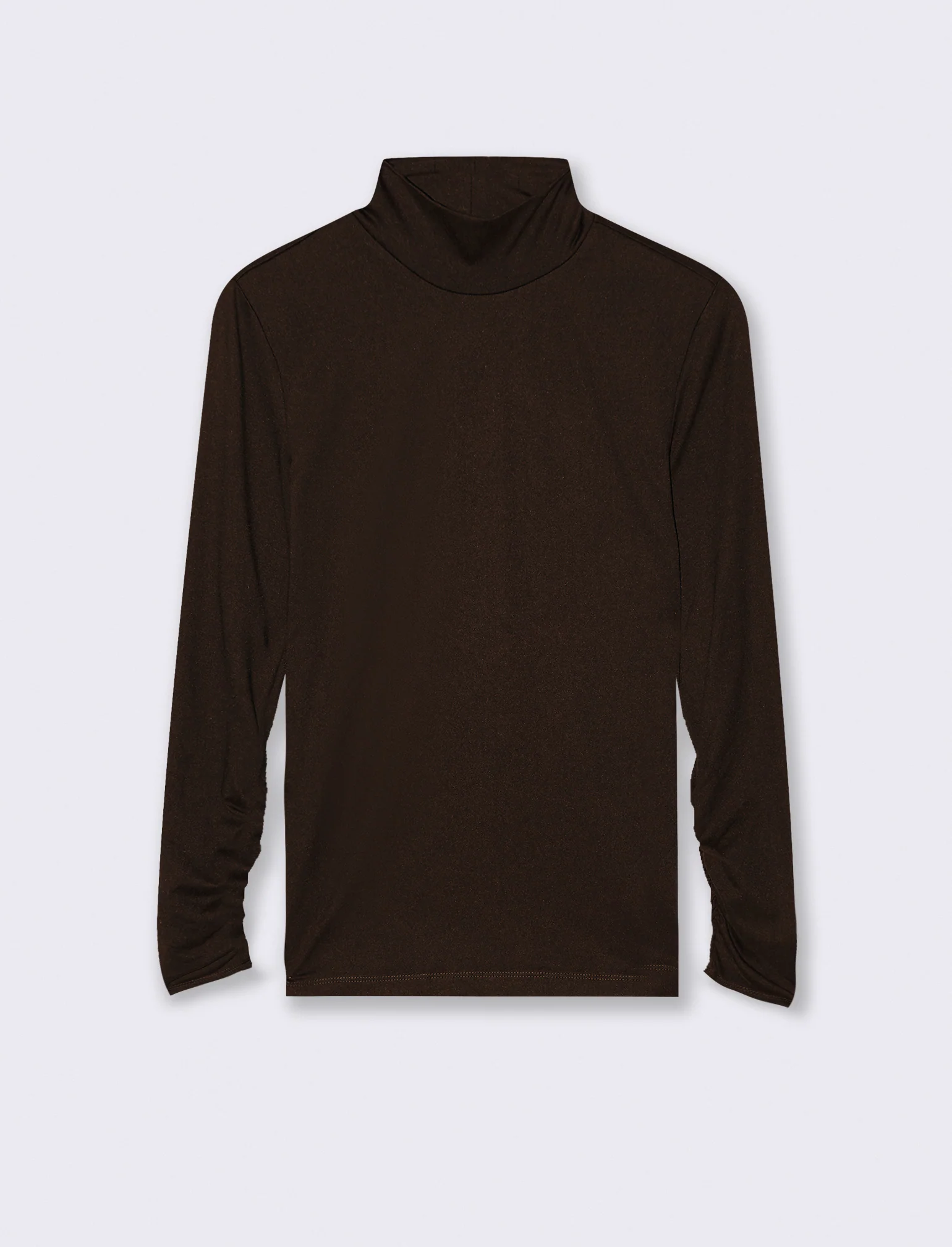 MAGLIA COLLO ALTO MANICA LUNGA  BASIC - Moro