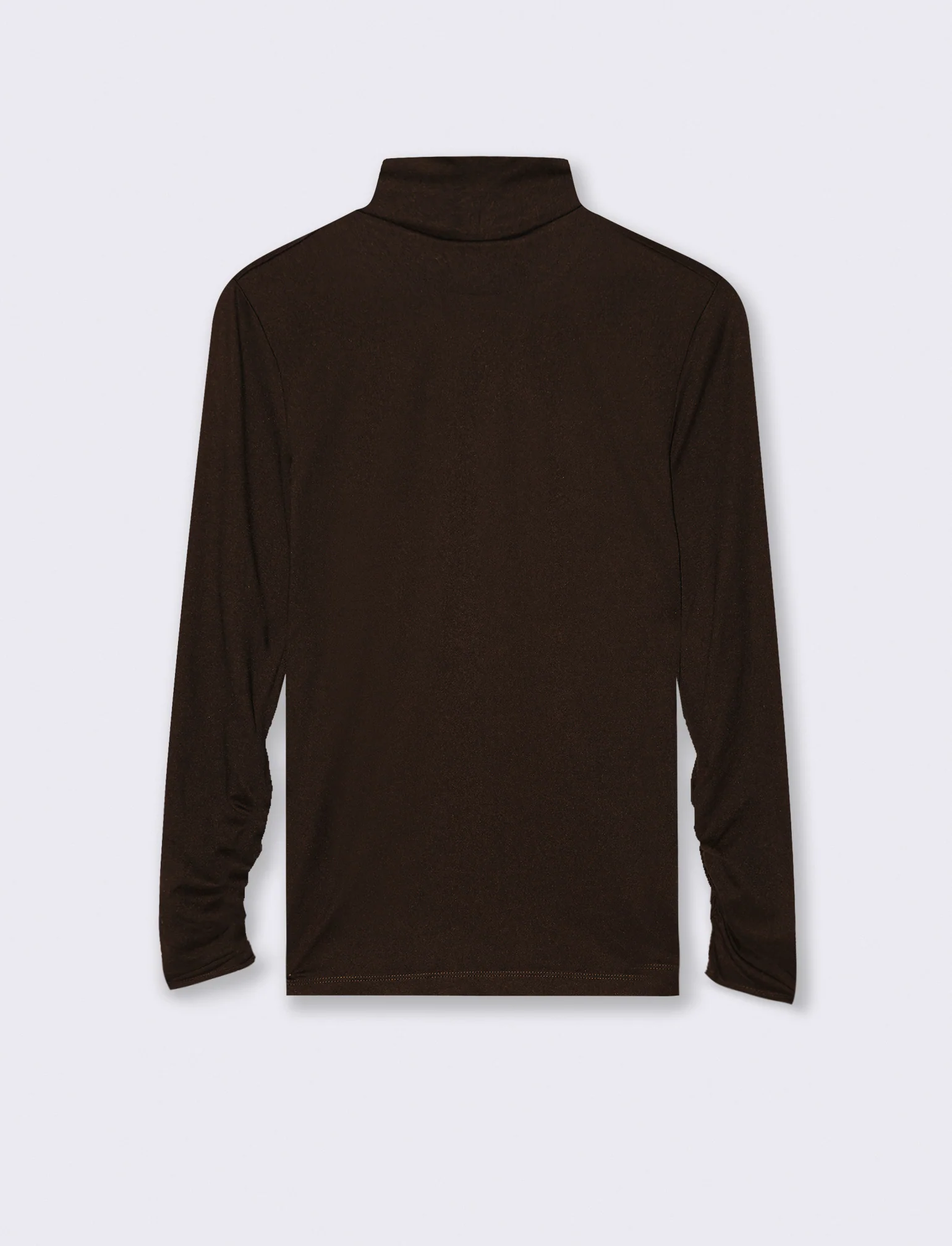 MAGLIA COLLO ALTO MANICA LUNGA  BASIC - Moro - Image 2