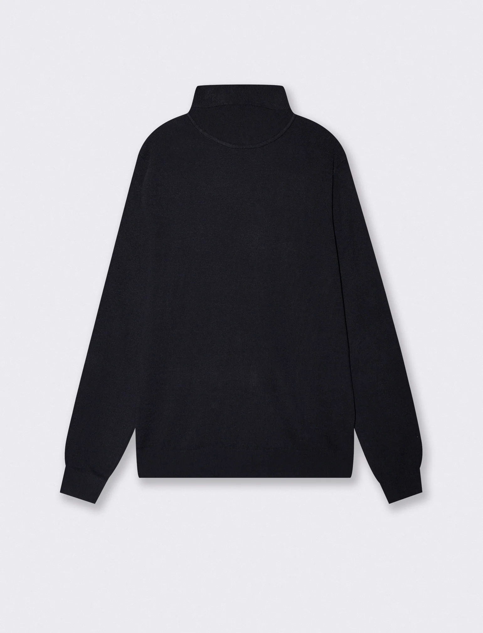 Maglia Collo Alto Regular Fit Basic - Blu