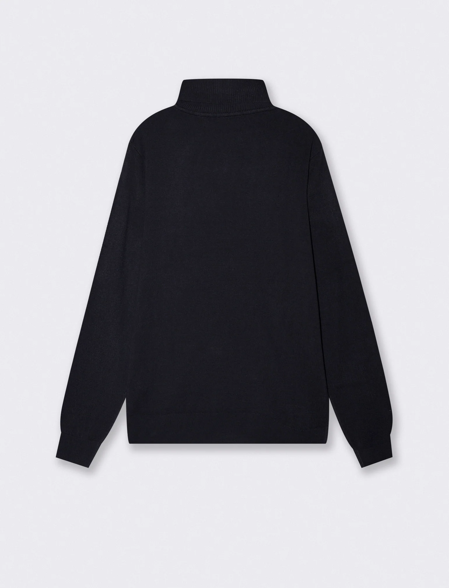 Maglia Collo Alto Regular Fit Basic - Blu - Image 2