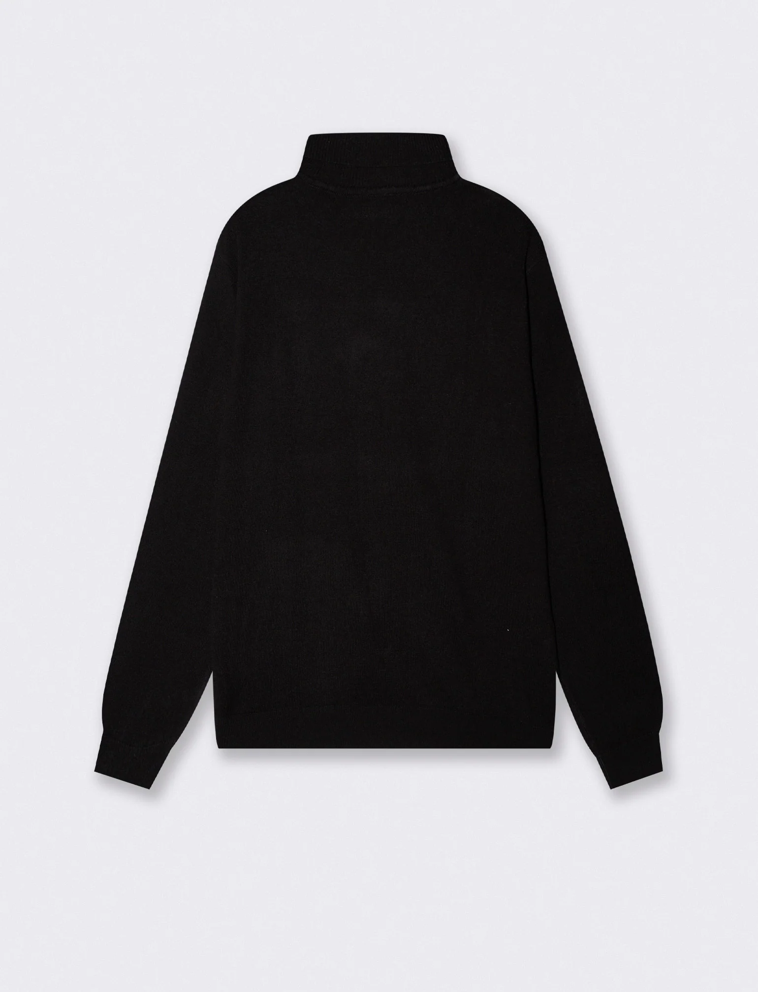 Maglia Collo Alto Regular Fit Basic - Nero - Image 2