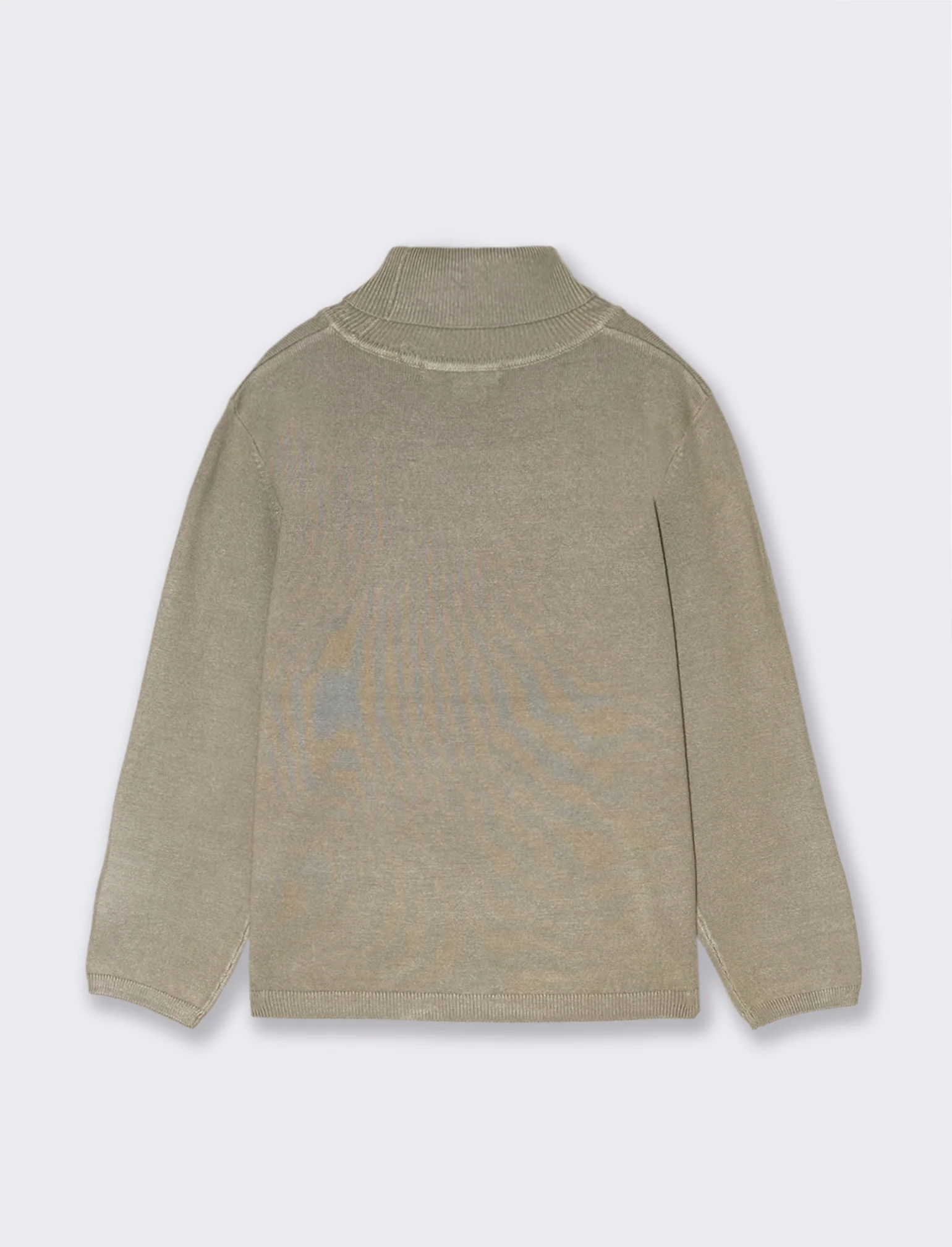 MAGLIA COLLO ALTO viscosa nylon - Verde - Image 2