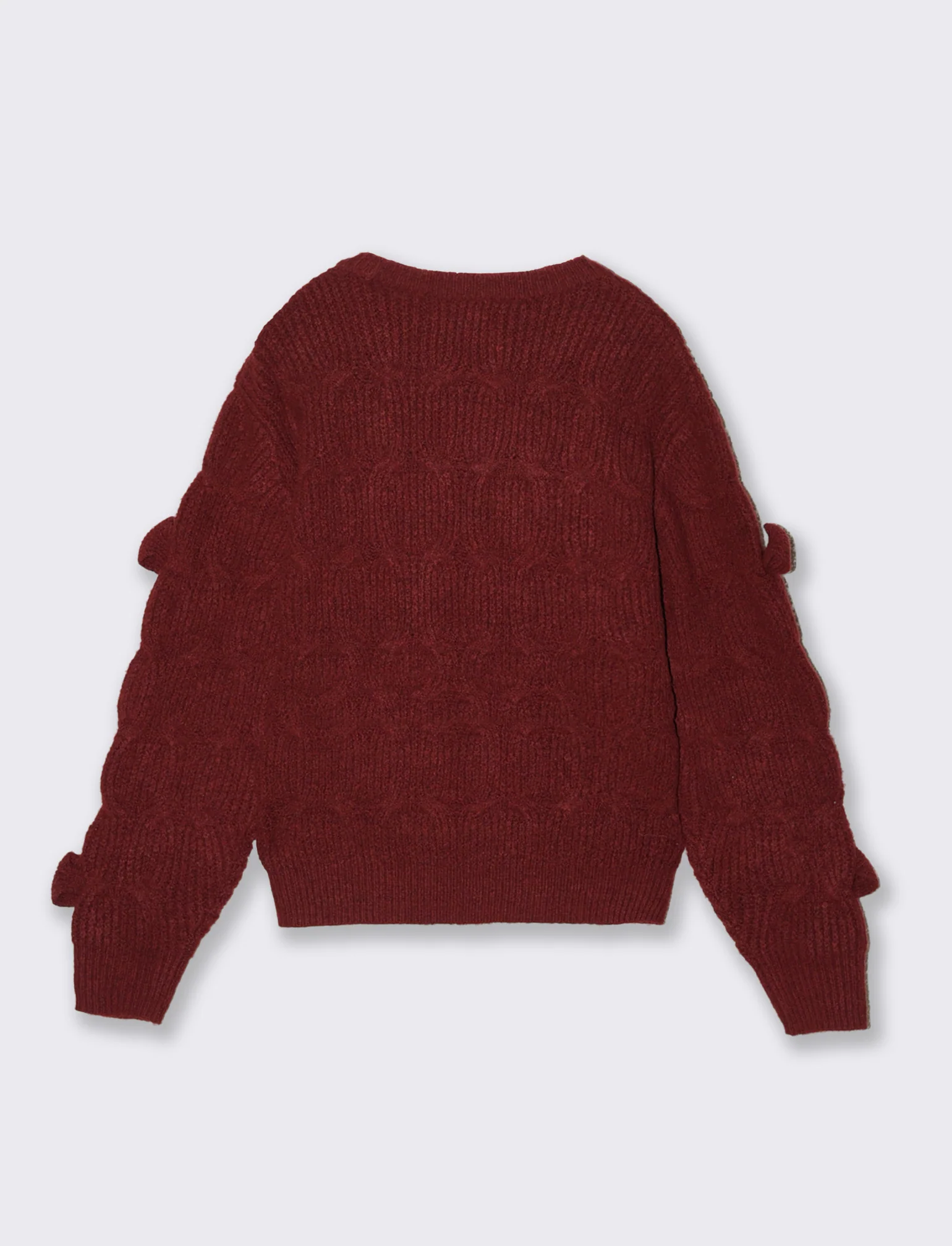 Maglia con fiocchi - Bordeaux - Image 2