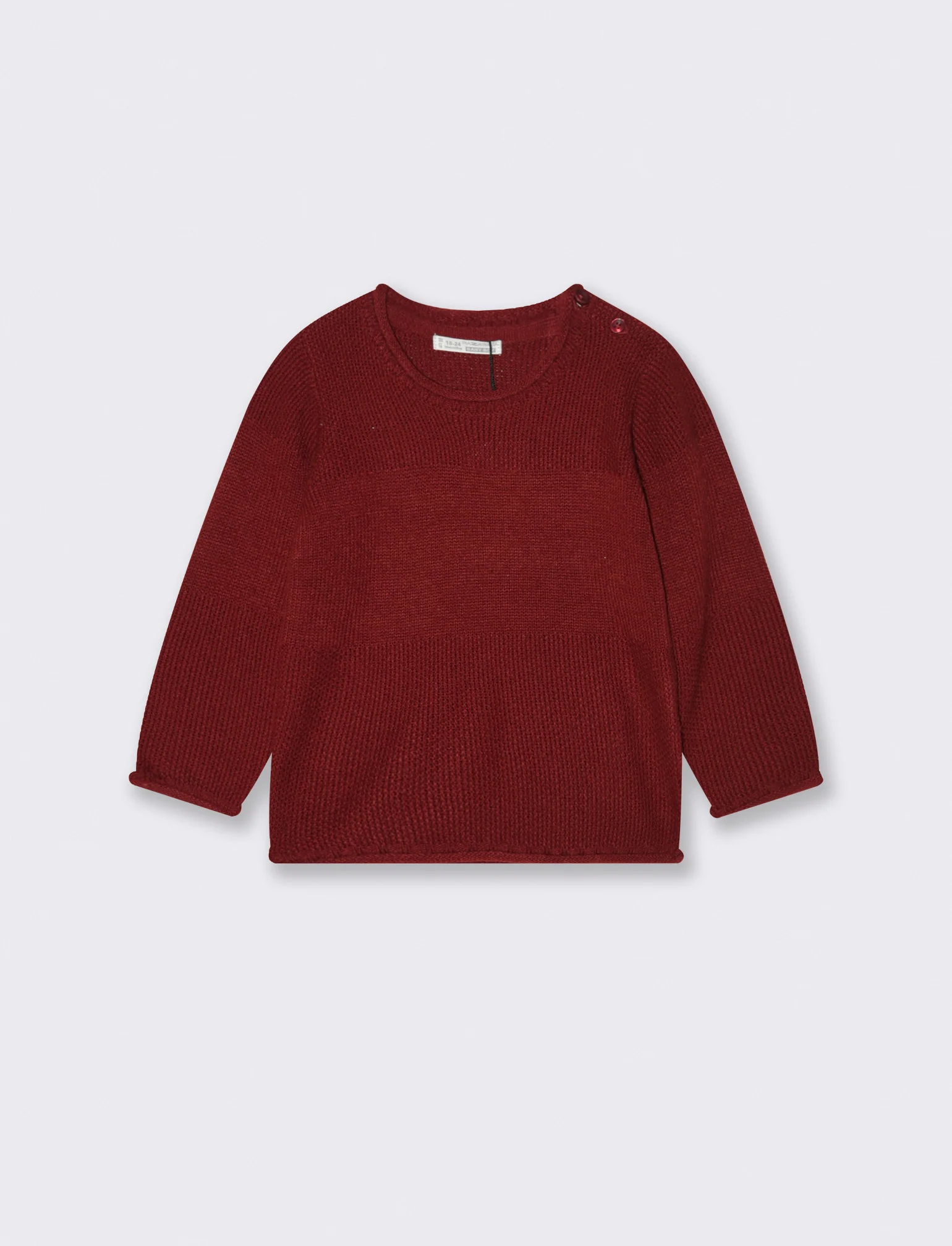 Maglia con lavorazione frontale - Bordeaux