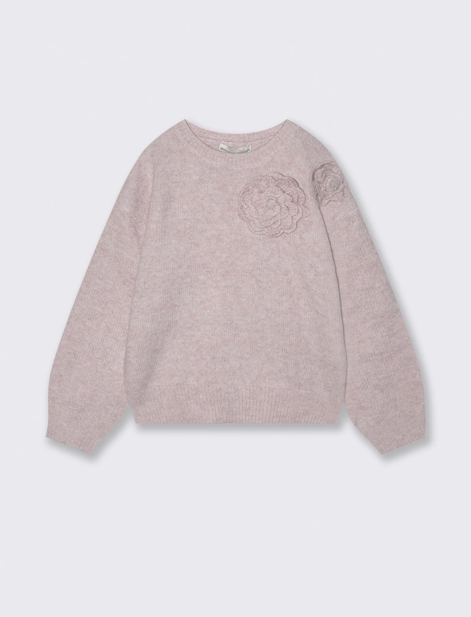 Maglia con rosa - Rosa - Image 2