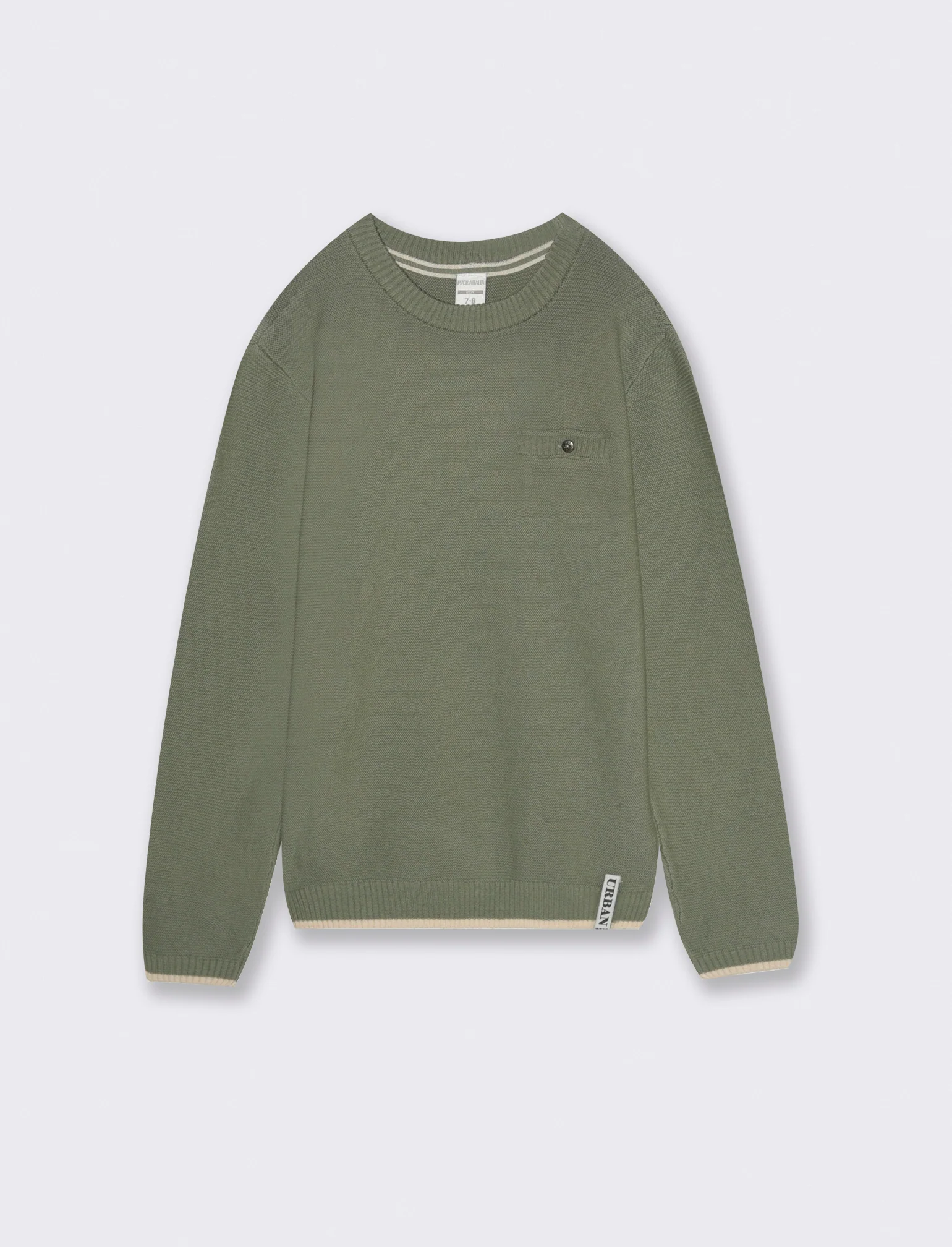 MAGLIA CON TASCHINO - Verde salvia - Image 2