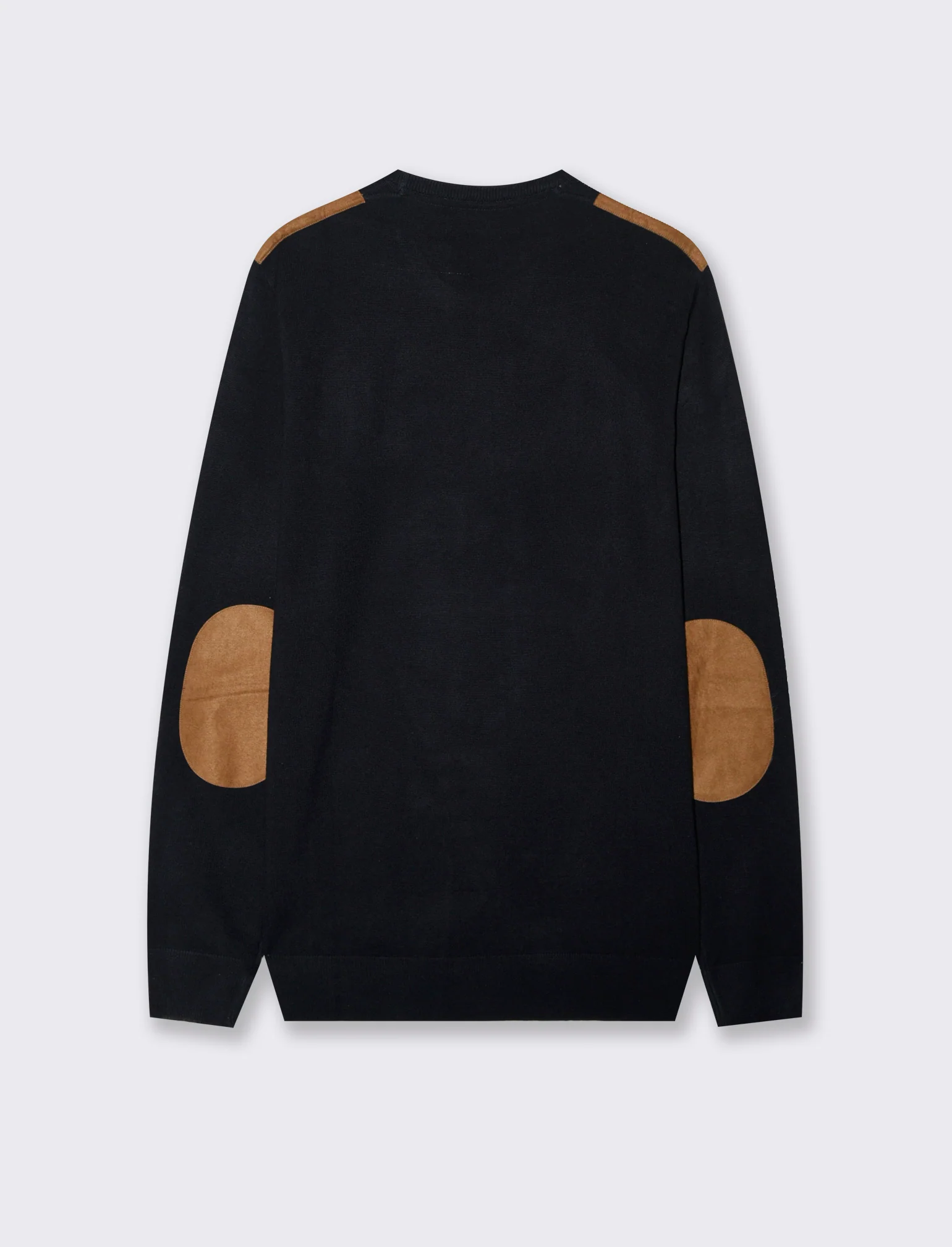 MAGLIA CON TOPPE EFFETTO SUEDE - Blu - Image 3