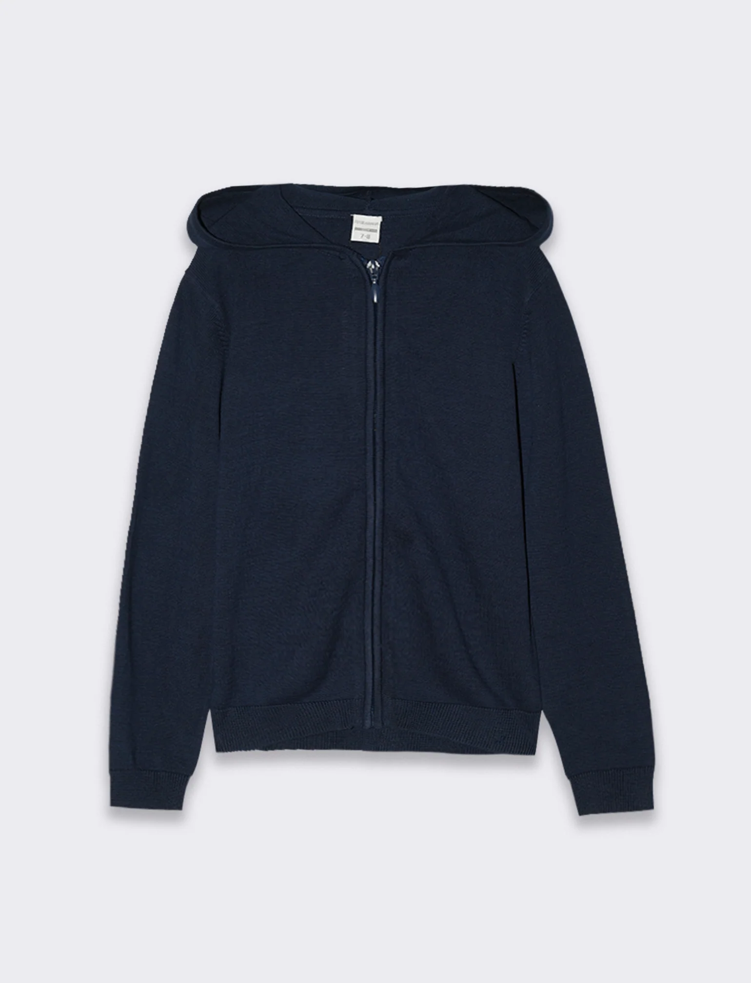 Maglia con zip e cappuccio da bambino - Blu - Image 3