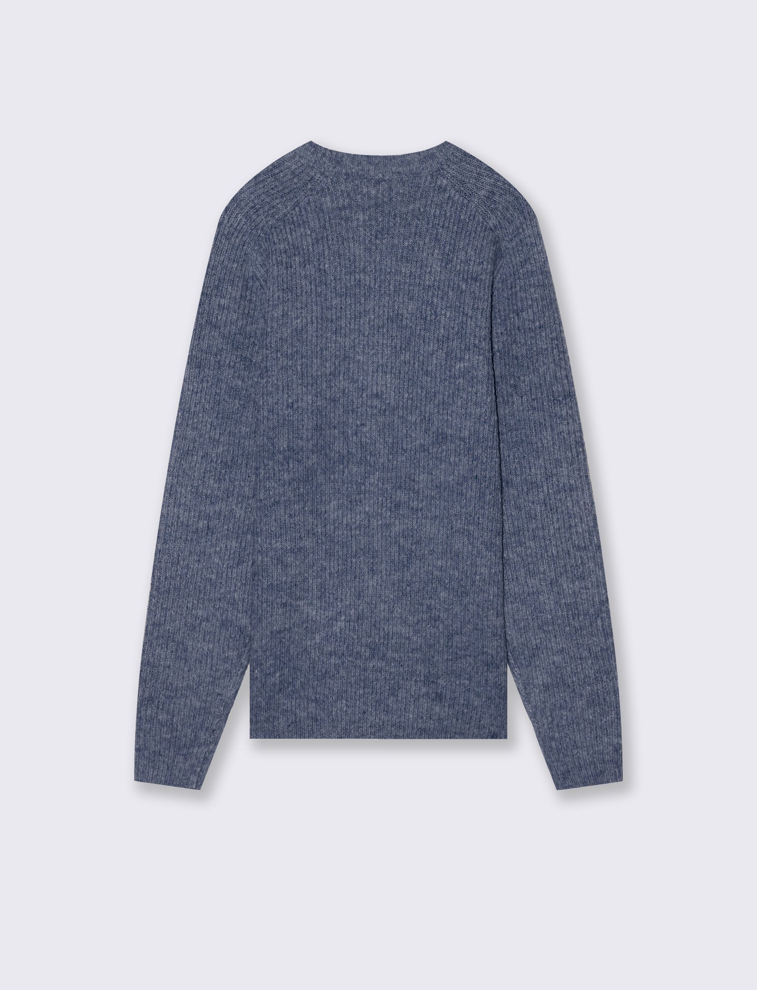 MAGLIA EFFETTO LANA A COSTE - Bluette - Image 2