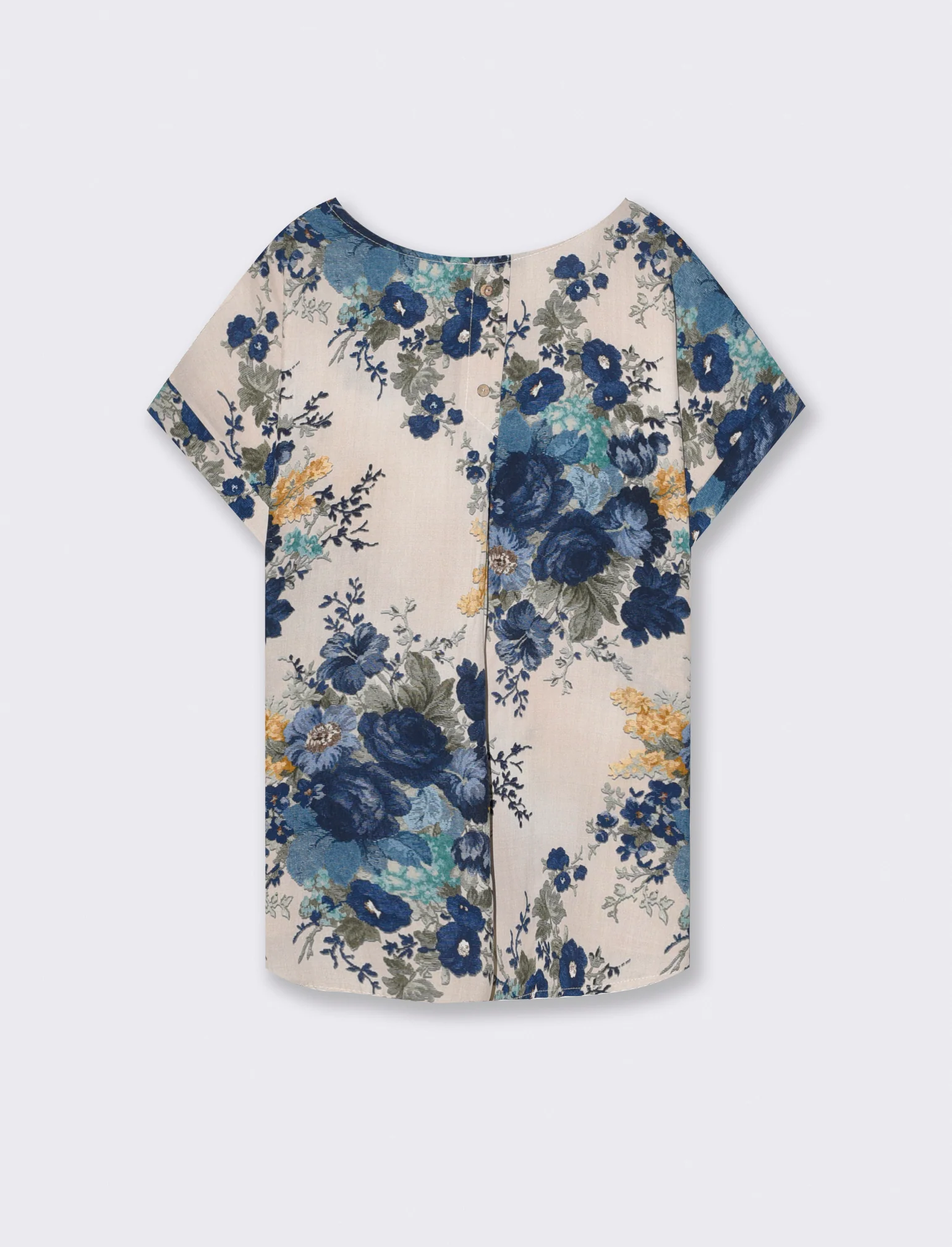 Maglia Fantasia con Manica T - Blu - Image 2