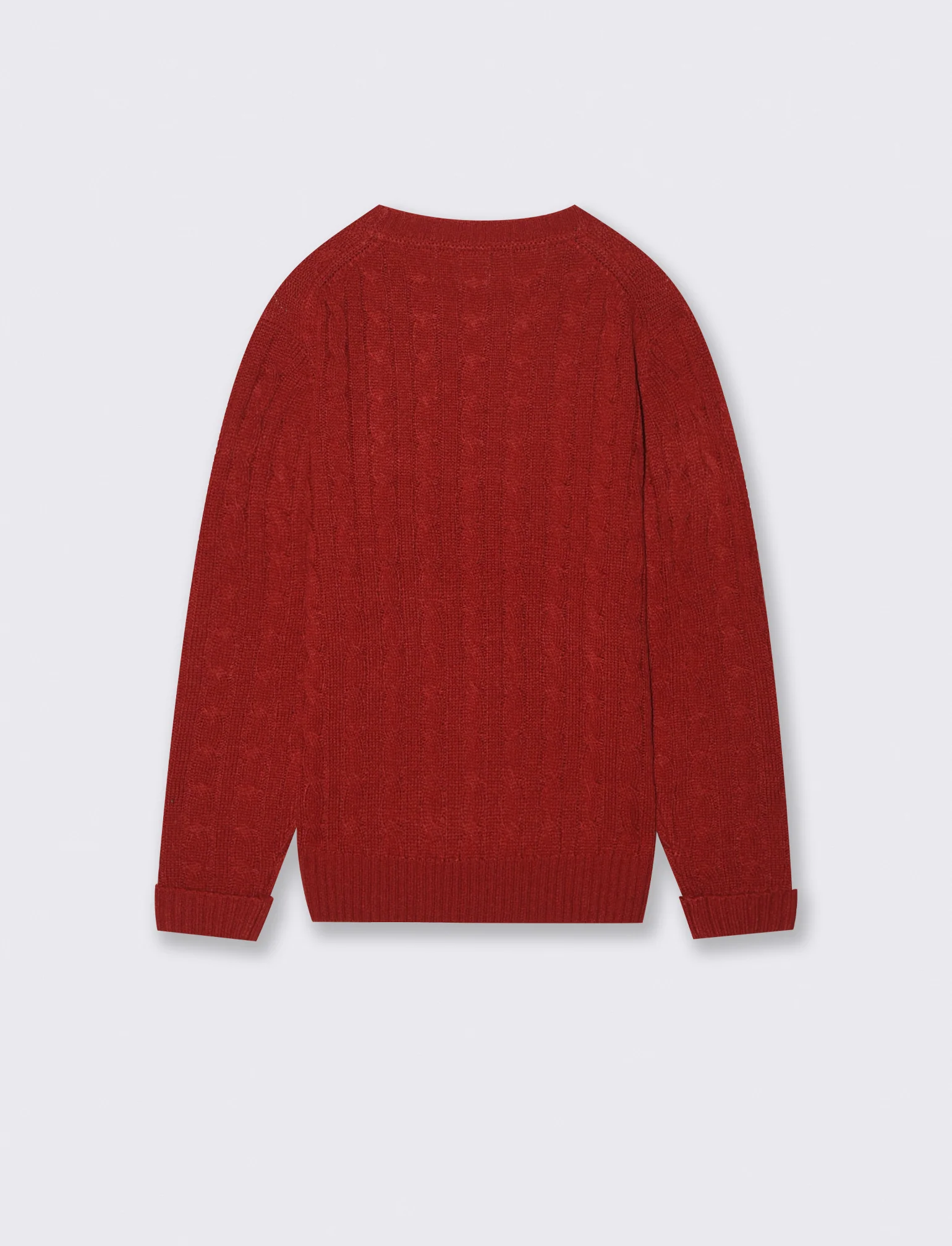 Maglia girocollo a traccia. - Rosso - Image 2