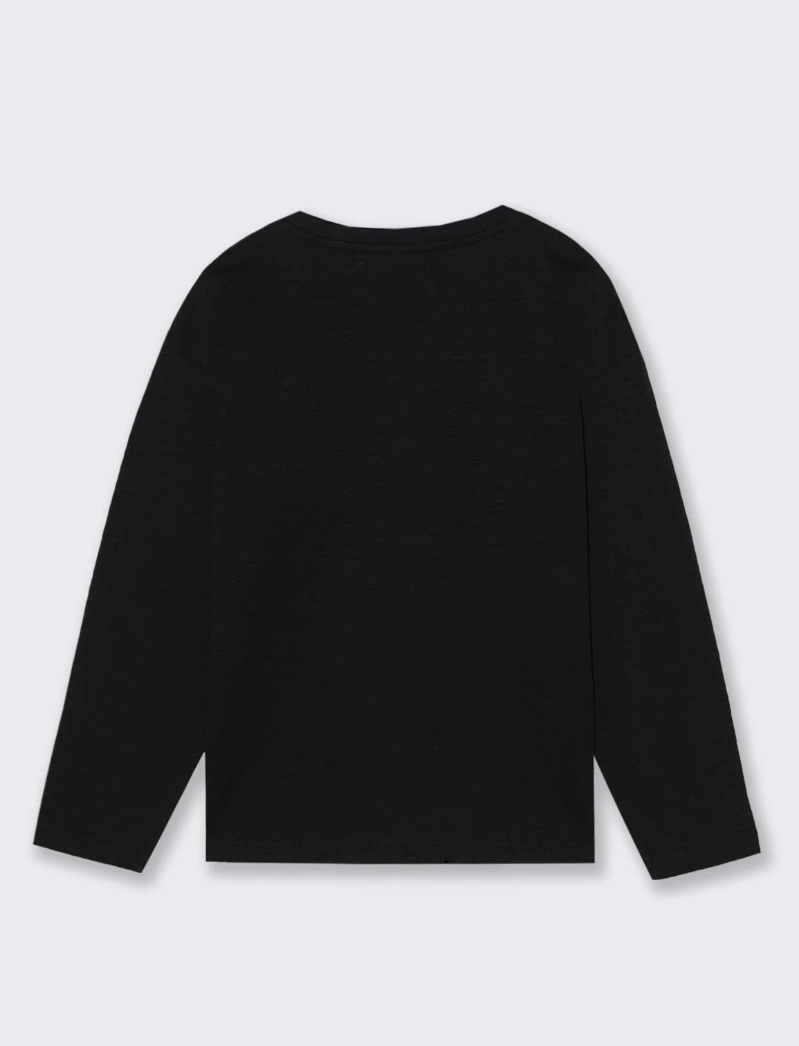 MAGLIA GIROCOLLO CON STAMPA - Nero - Image 2