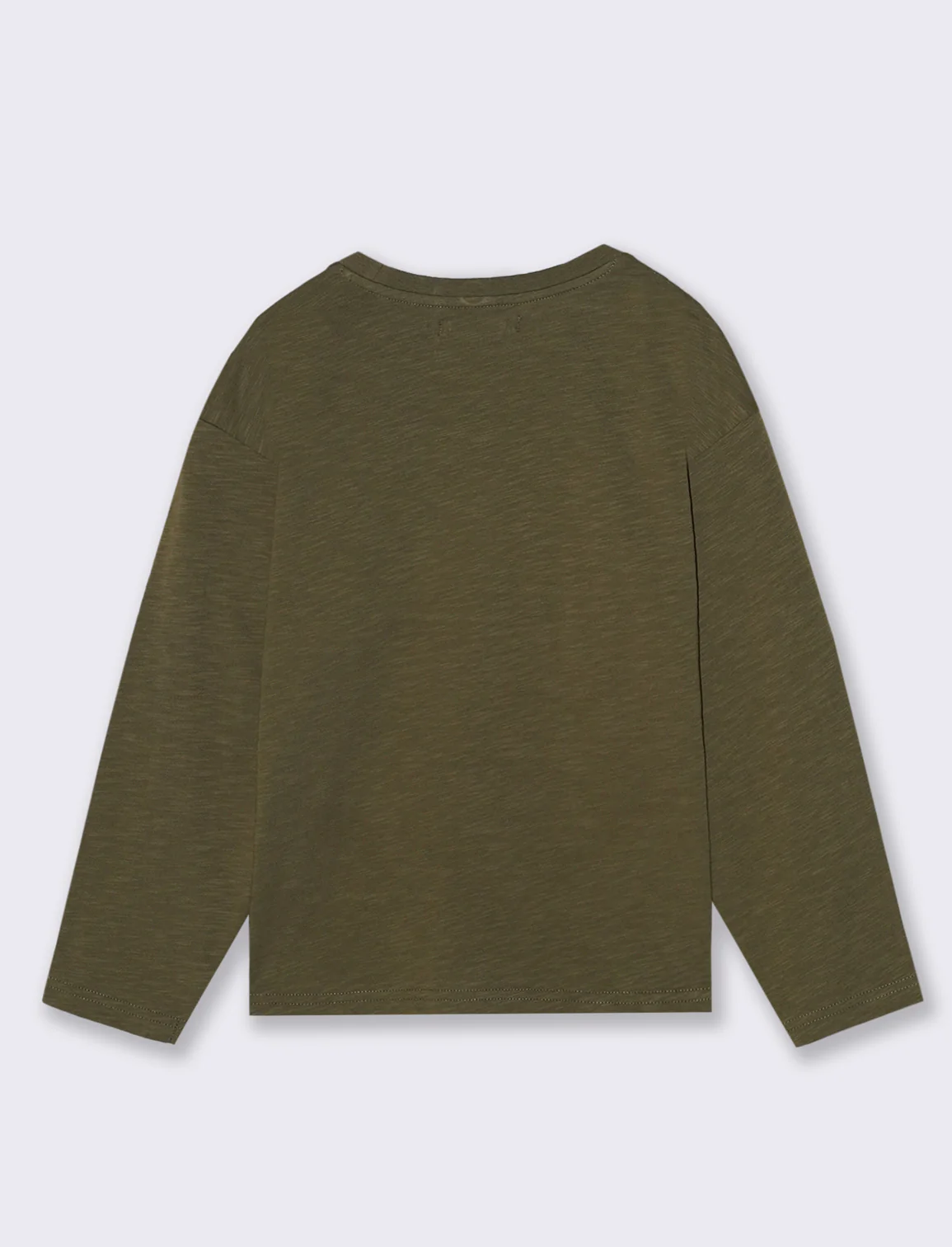 MAGLIA GIROCOLLO CON STAMPA - Verde militare - Image 3