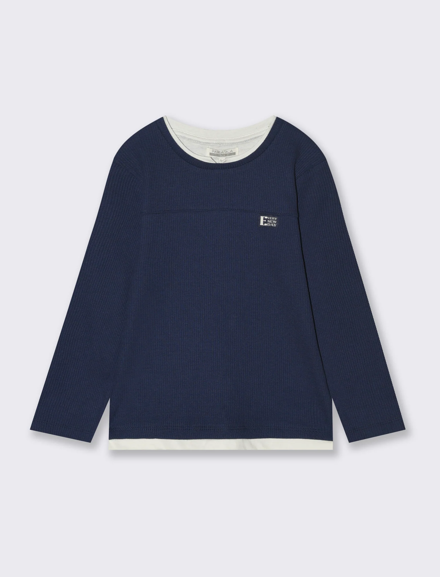 Maglia girocollo da bambino - Blu
