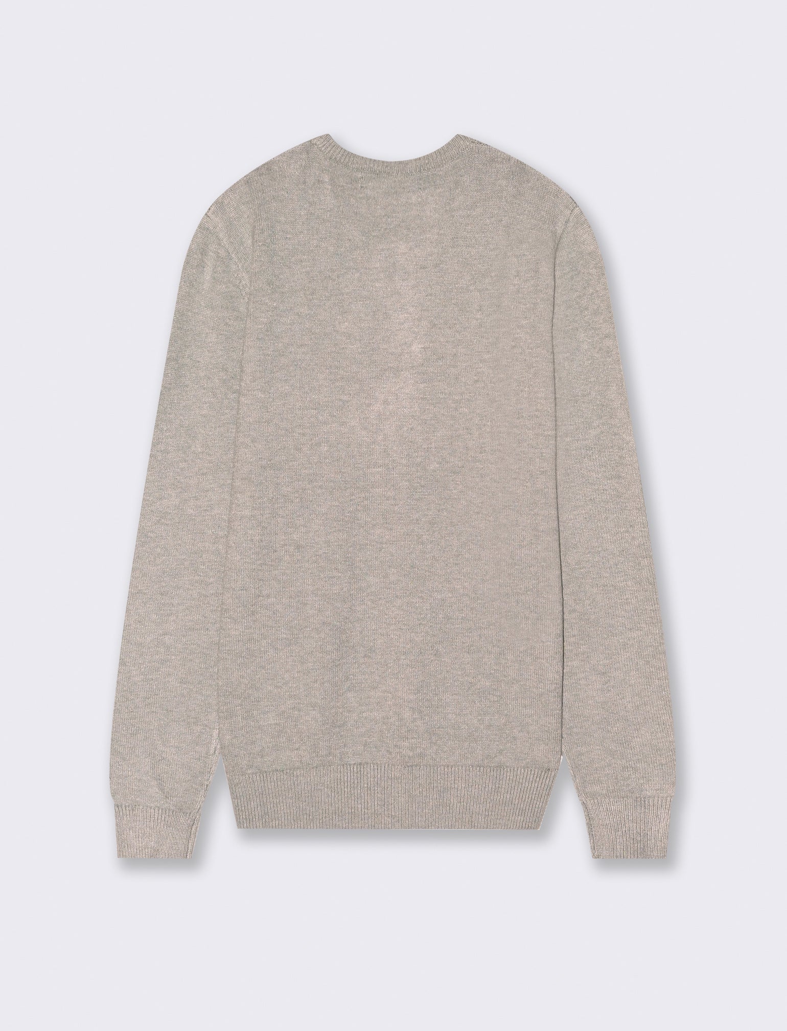 MAGLIA GIROCOLLO FILATO PREMIUM - Tortora melange - Image 2