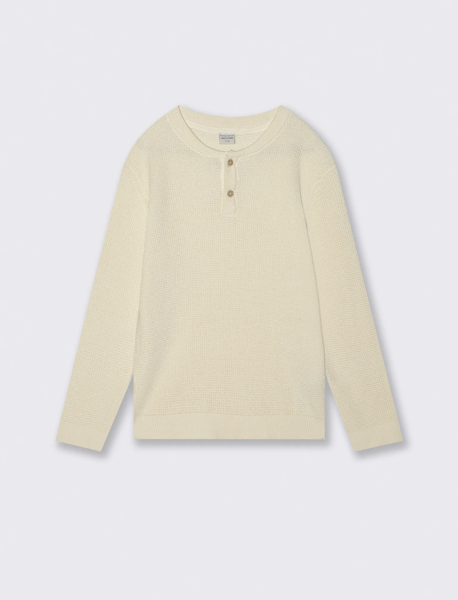 Maglia girocollo in cotone morbido e moderno - Beige