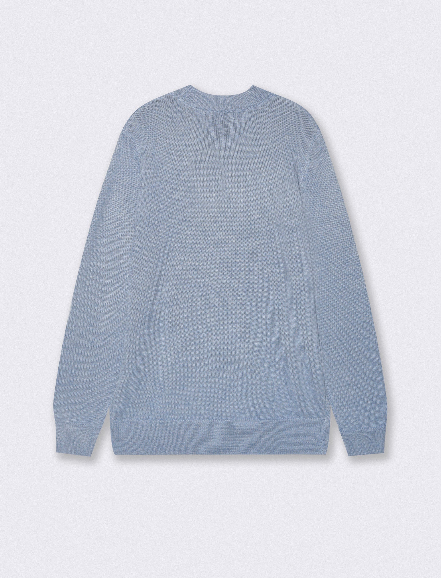 MAGLIA GIROCOLLO IN FILATO EFFETTO LANA - Azzurro - Image 2