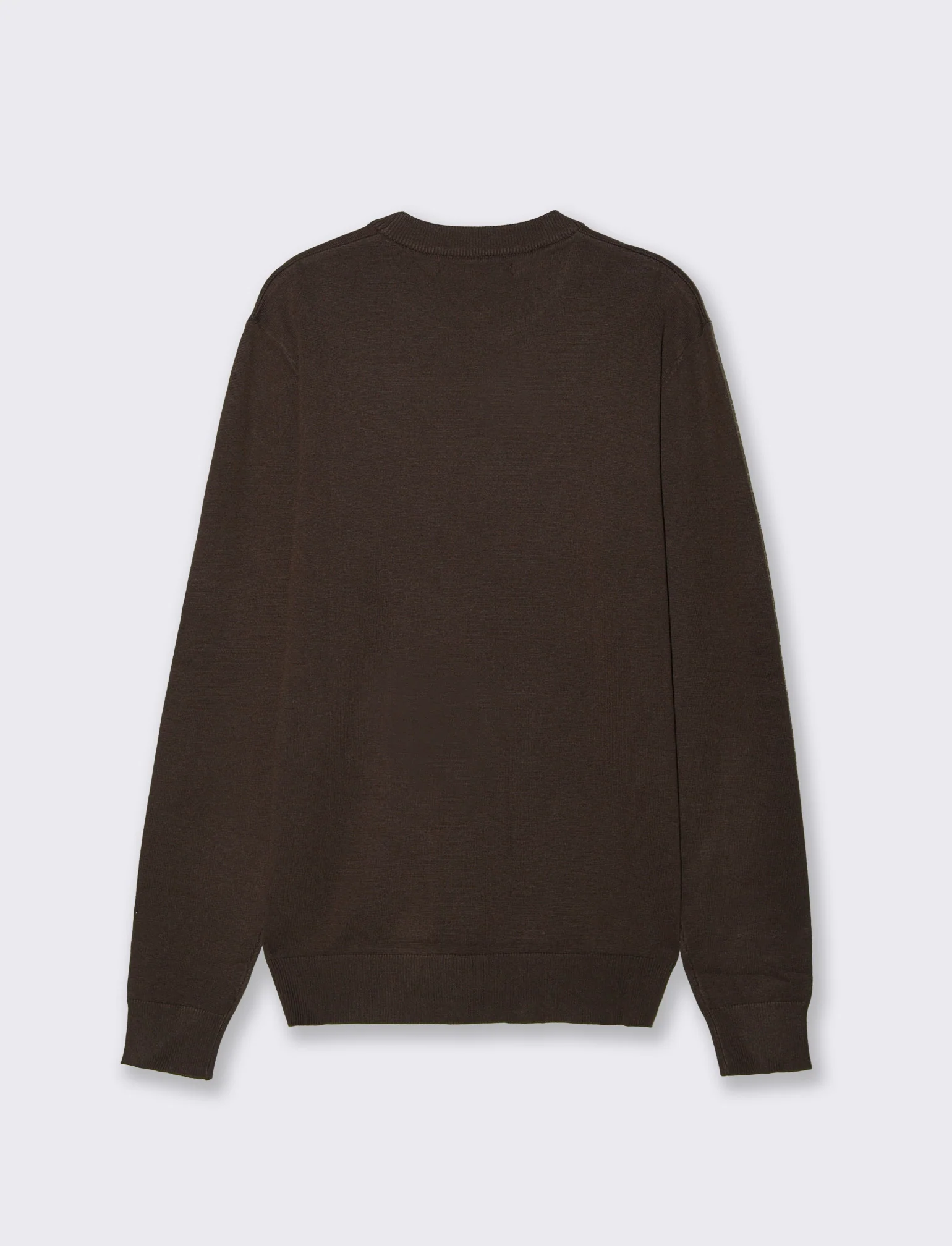 Maglia girocollo in filato premium - Moro - Image 2