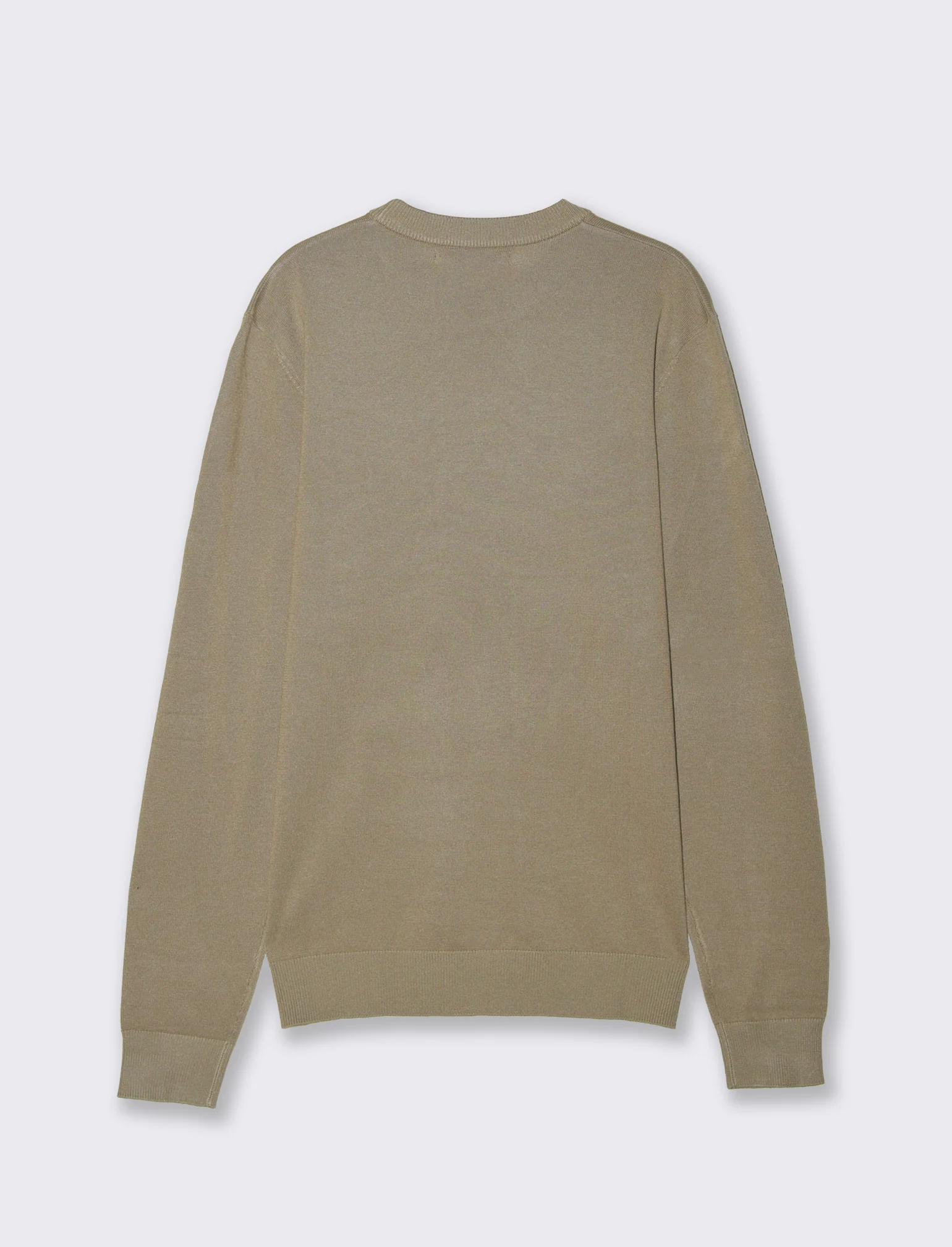 Maglia girocollo in filato premium - Verde salvia - Image 2