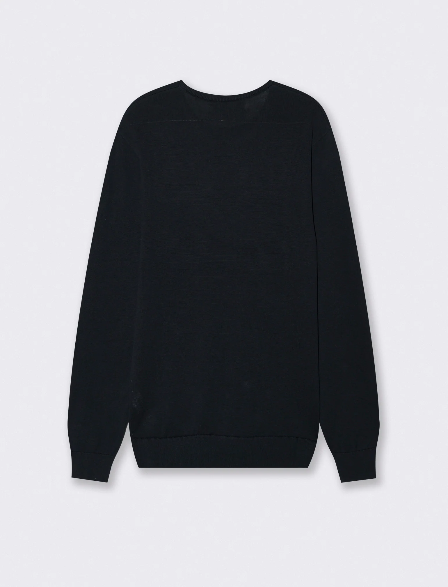 Maglia girocollo in puro cotone premium - Blu - Image 2