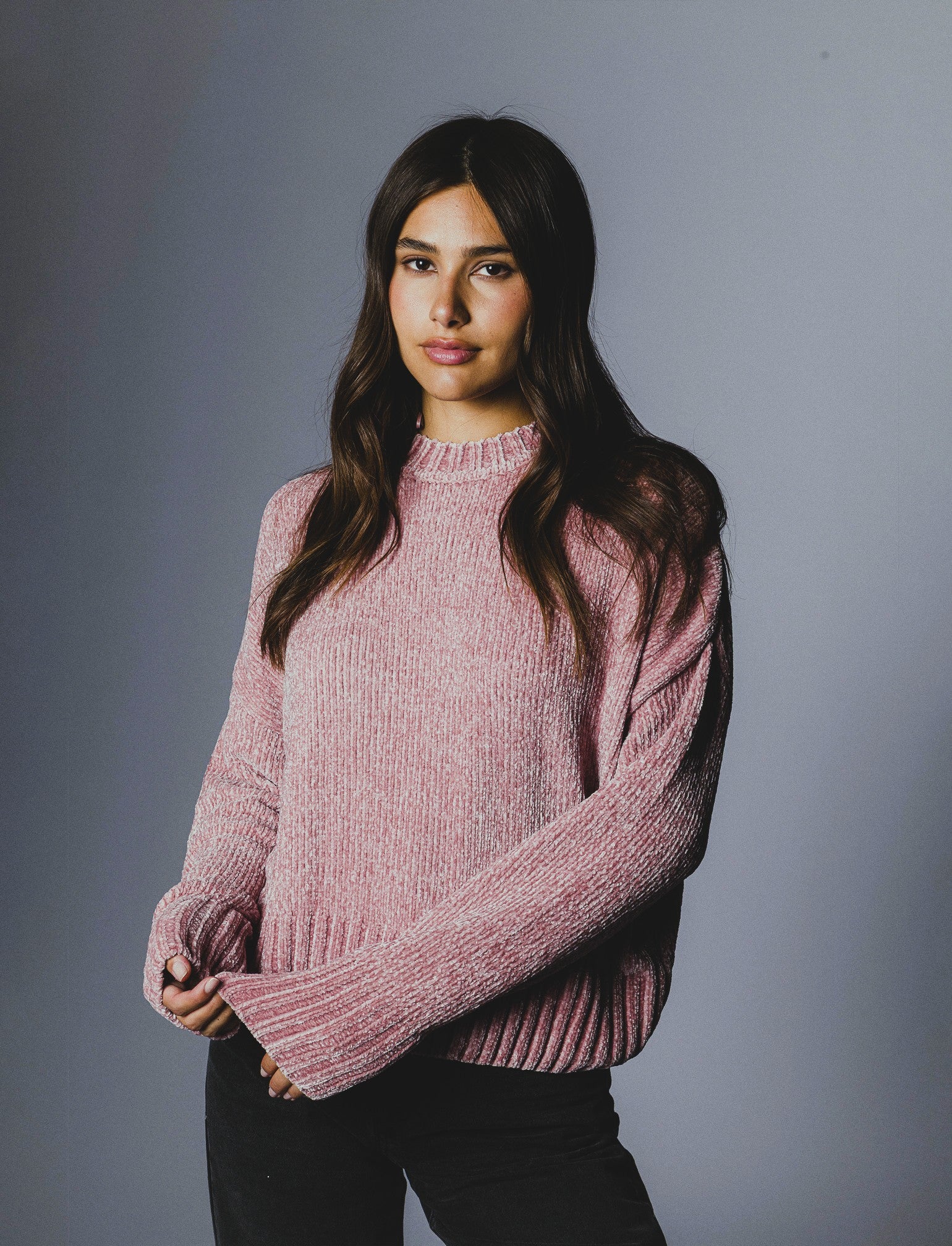 MAGLIA IN CINIGLIA - Rosa antico - Image 4