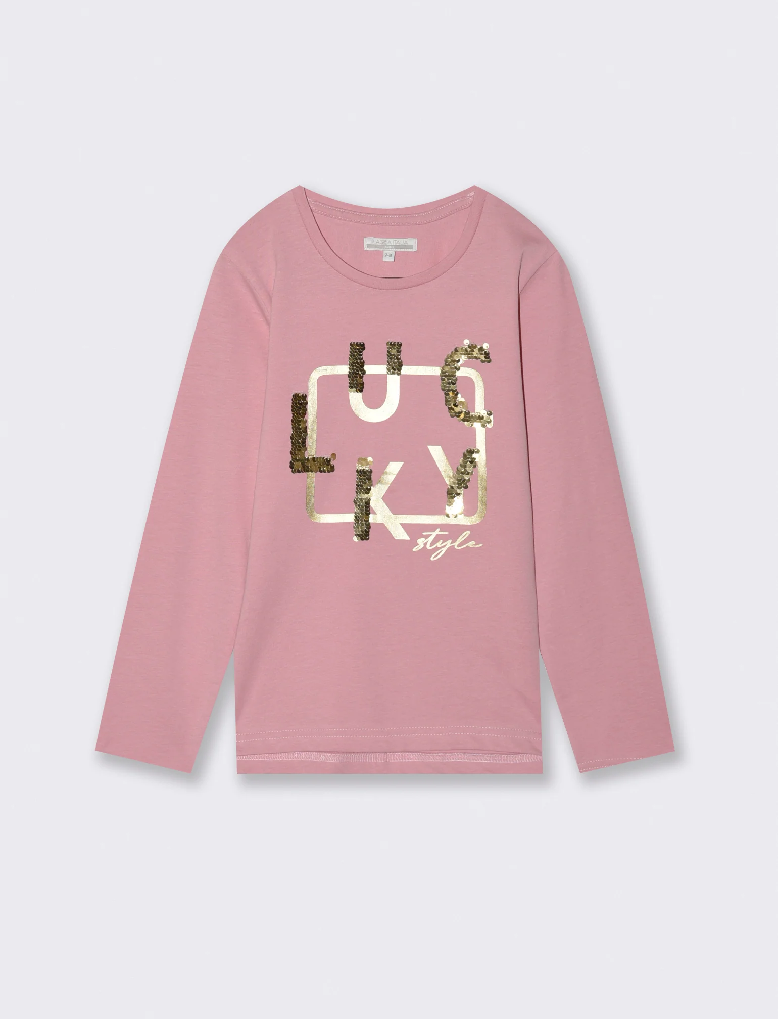 Maglia in cotone manica lunga. - Rosa - Image 2