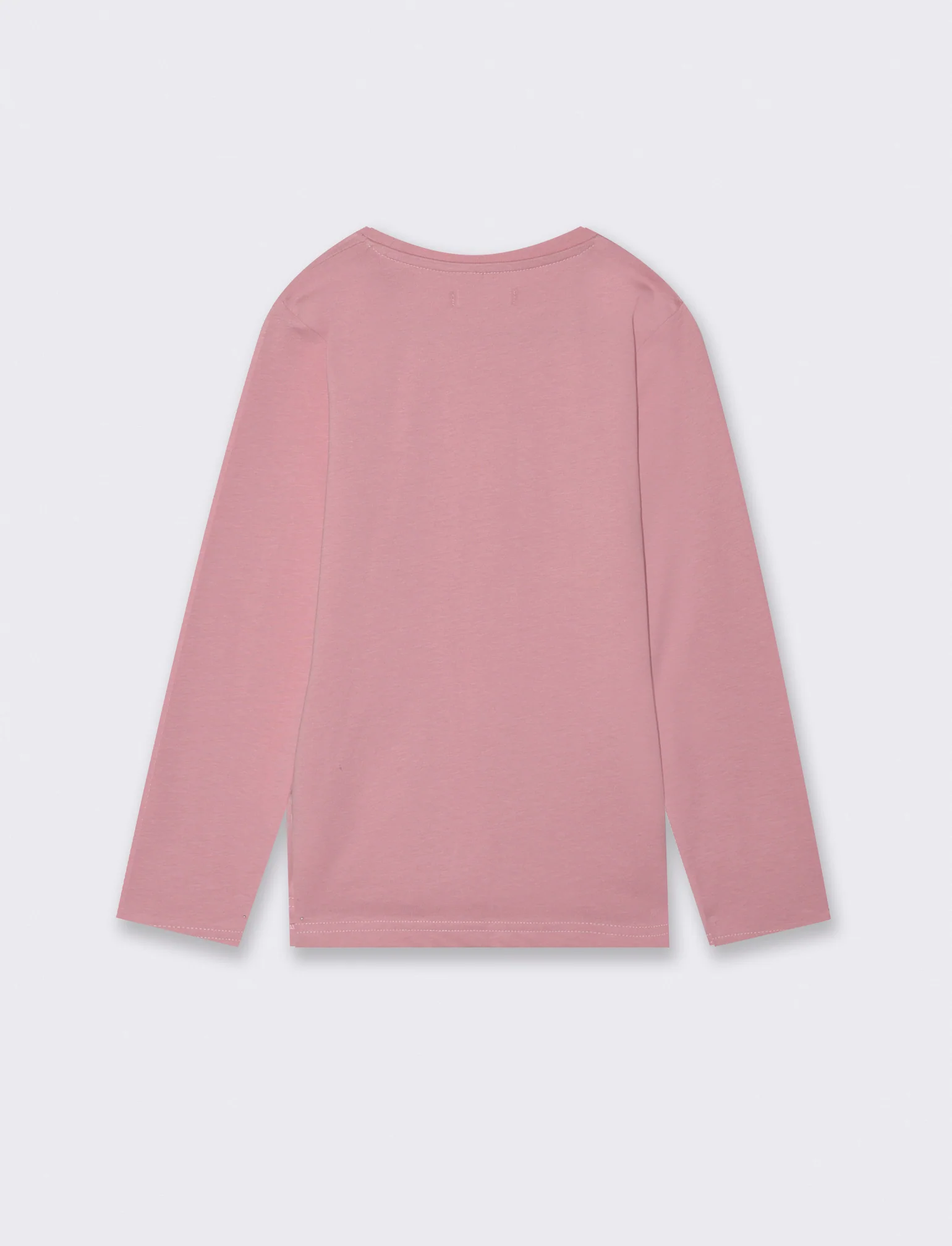Maglia in cotone manica lunga. - Rosa - Image 3