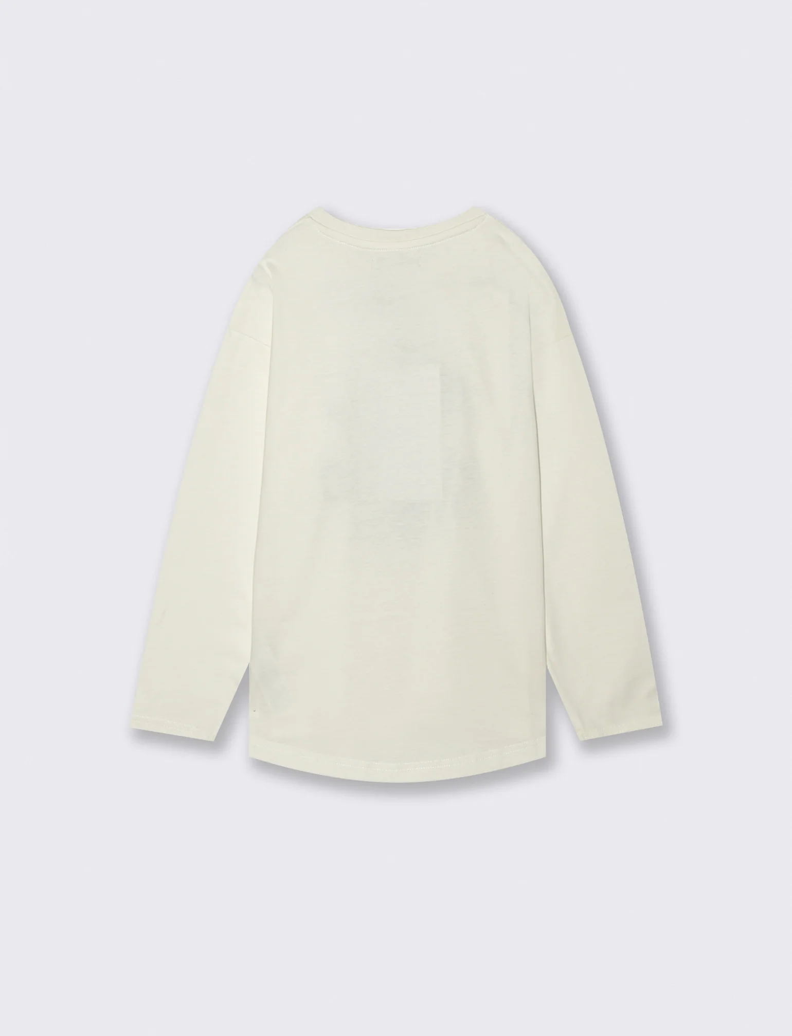 MAGLIA IN JERSEY - Bianco latte - Image 2