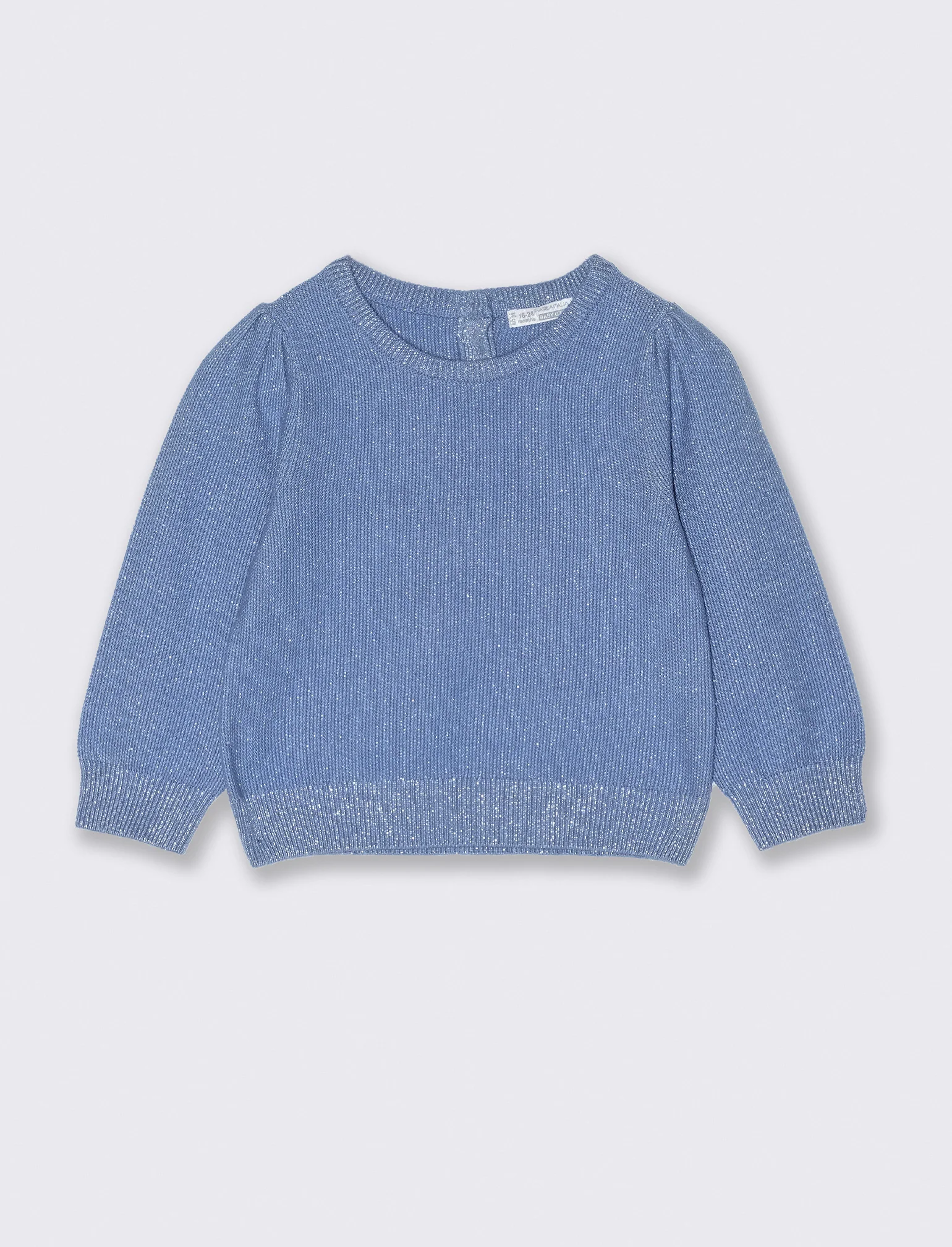 MAGLIA  IN LUREX - Azzurro - Image 2