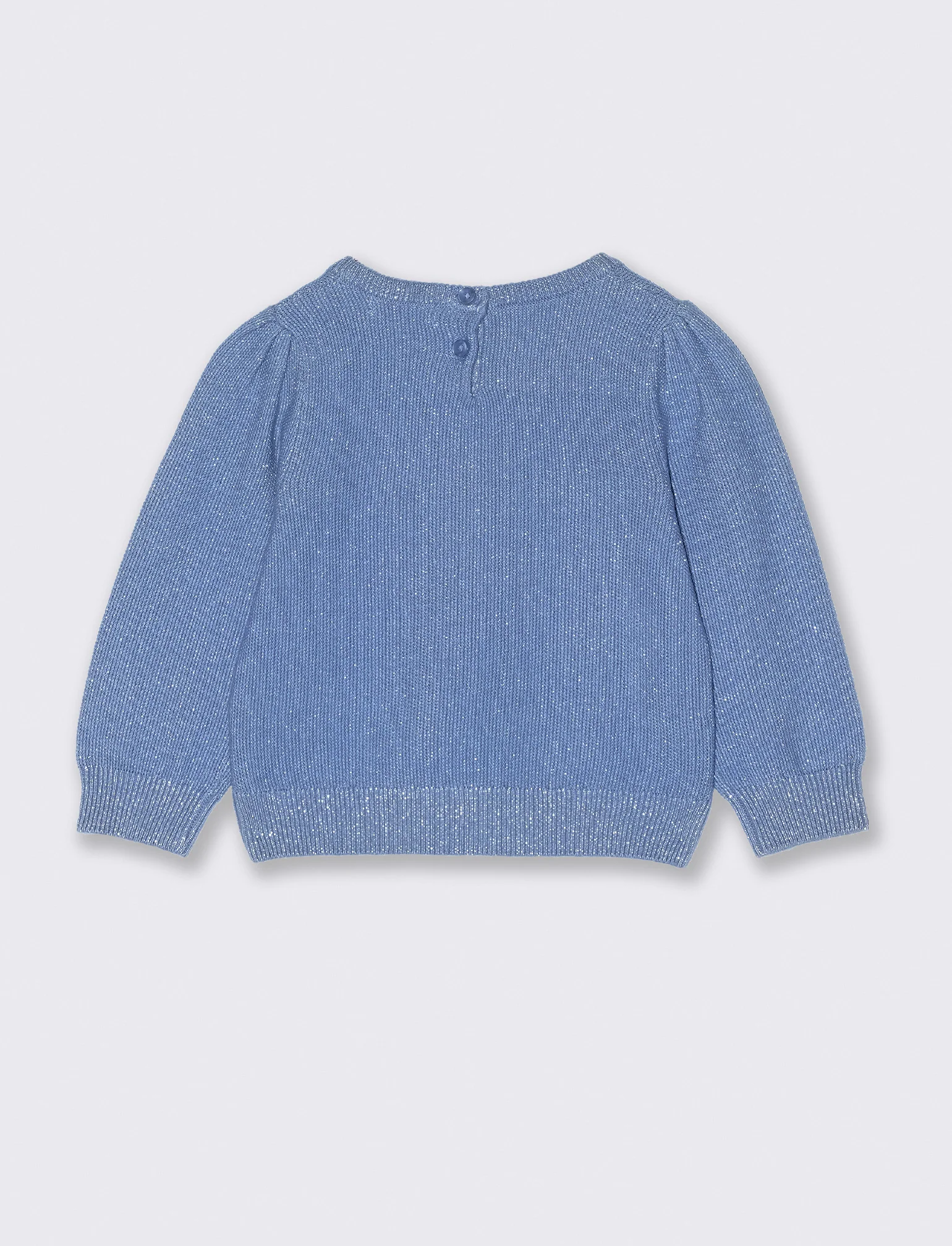 MAGLIA  IN LUREX - Azzurro - Image 3
