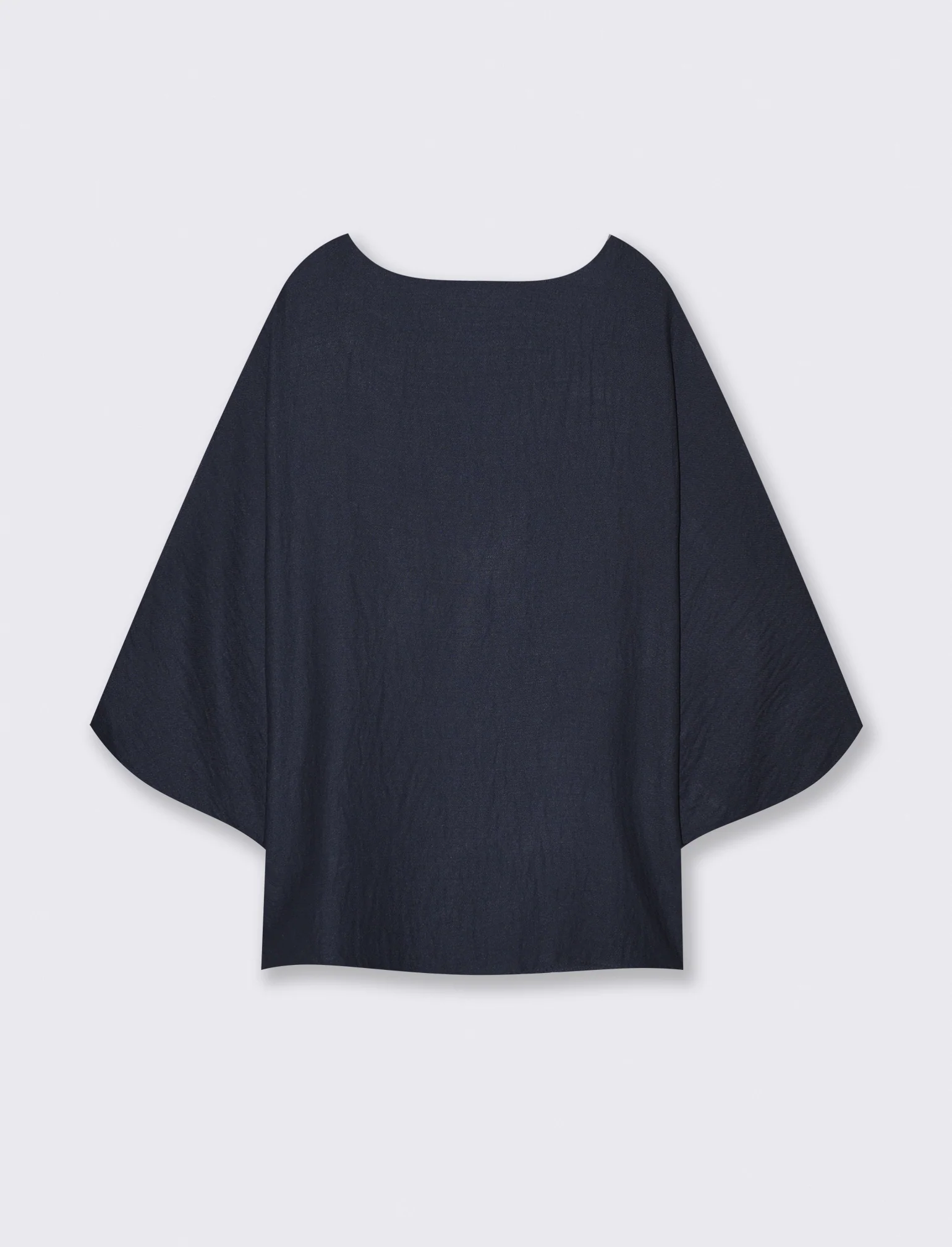 Maglia Manica a Tre Quarti Morbida - Blu - Image 2