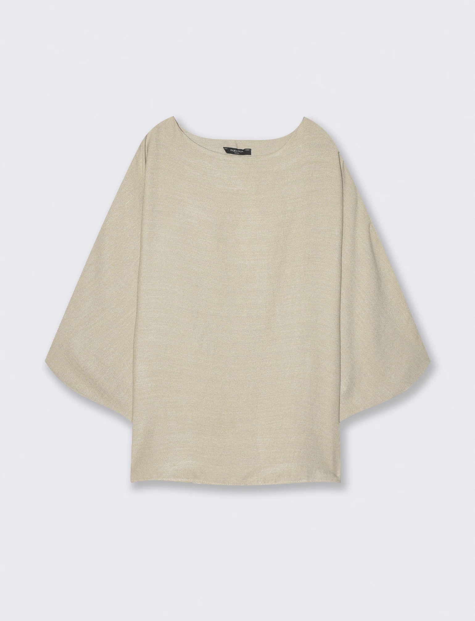 Maglia Manica a Tre Quarti Morbida - Grigio fango