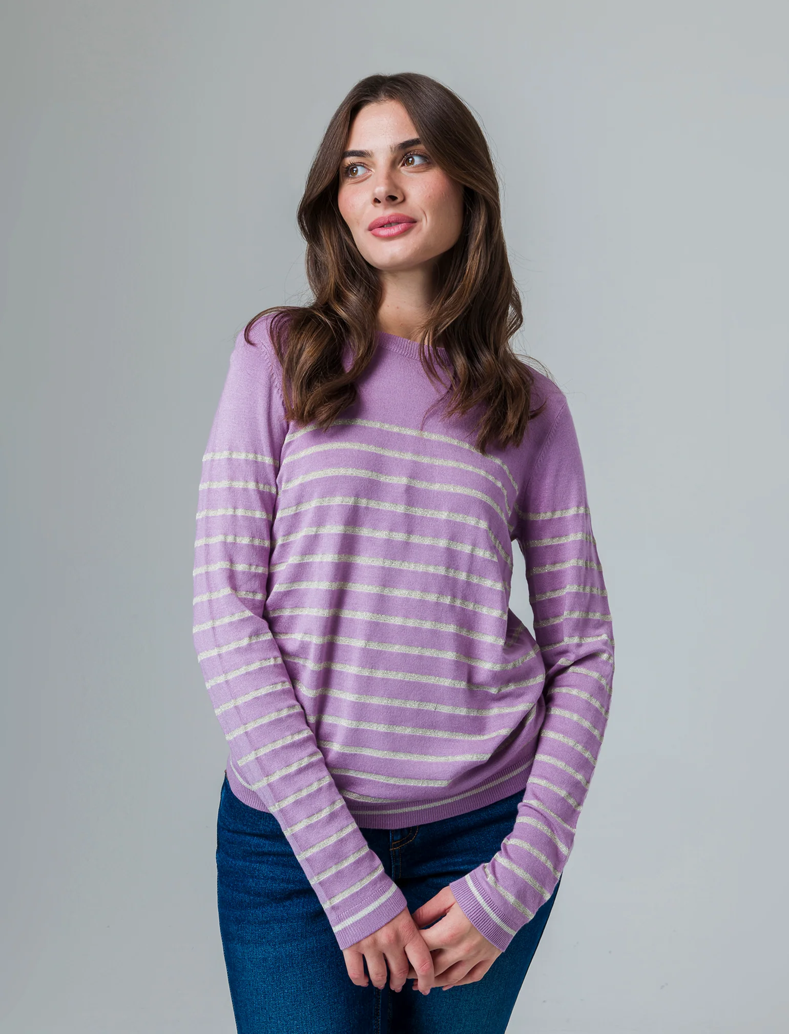 Maglia manica lunga da donna - Lilla
