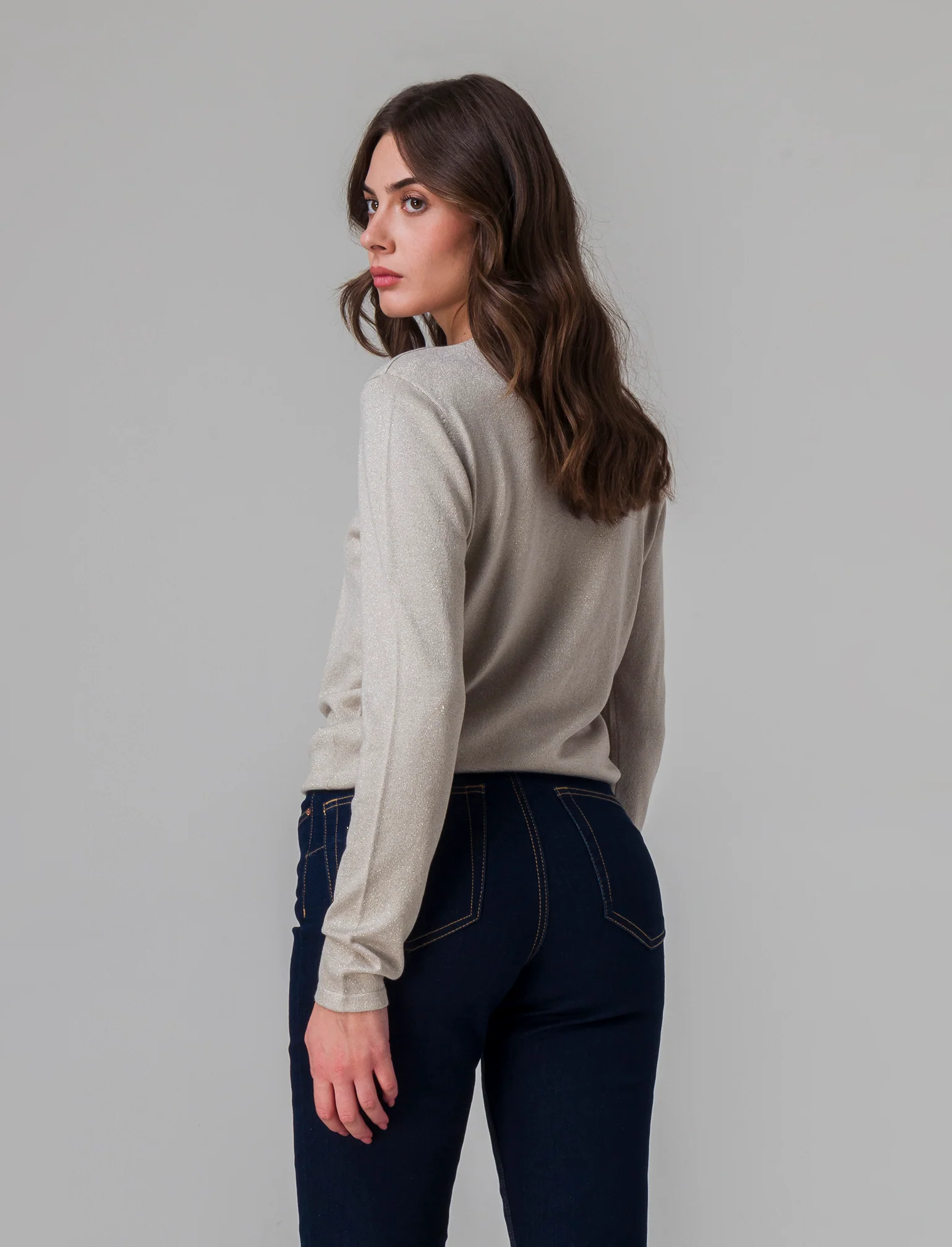 Maglia manica lunga da donna - Sabbia