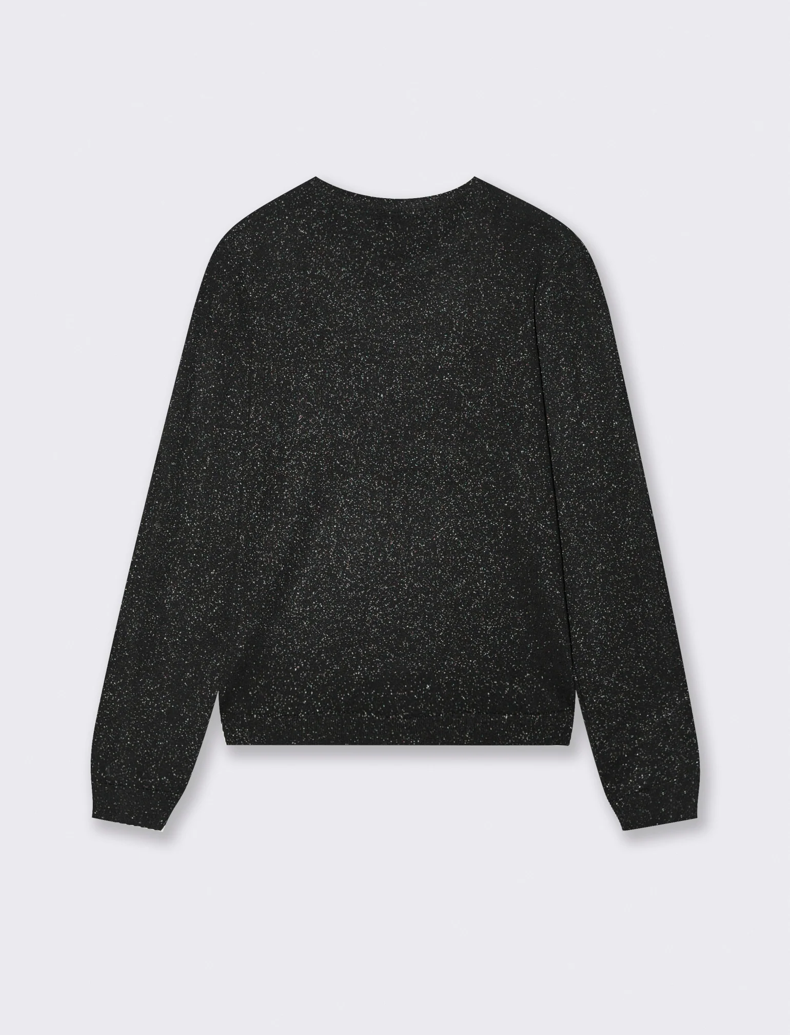MAGLIA MANICA LUNGA EFFETTO METALLO - Nero - Image 2