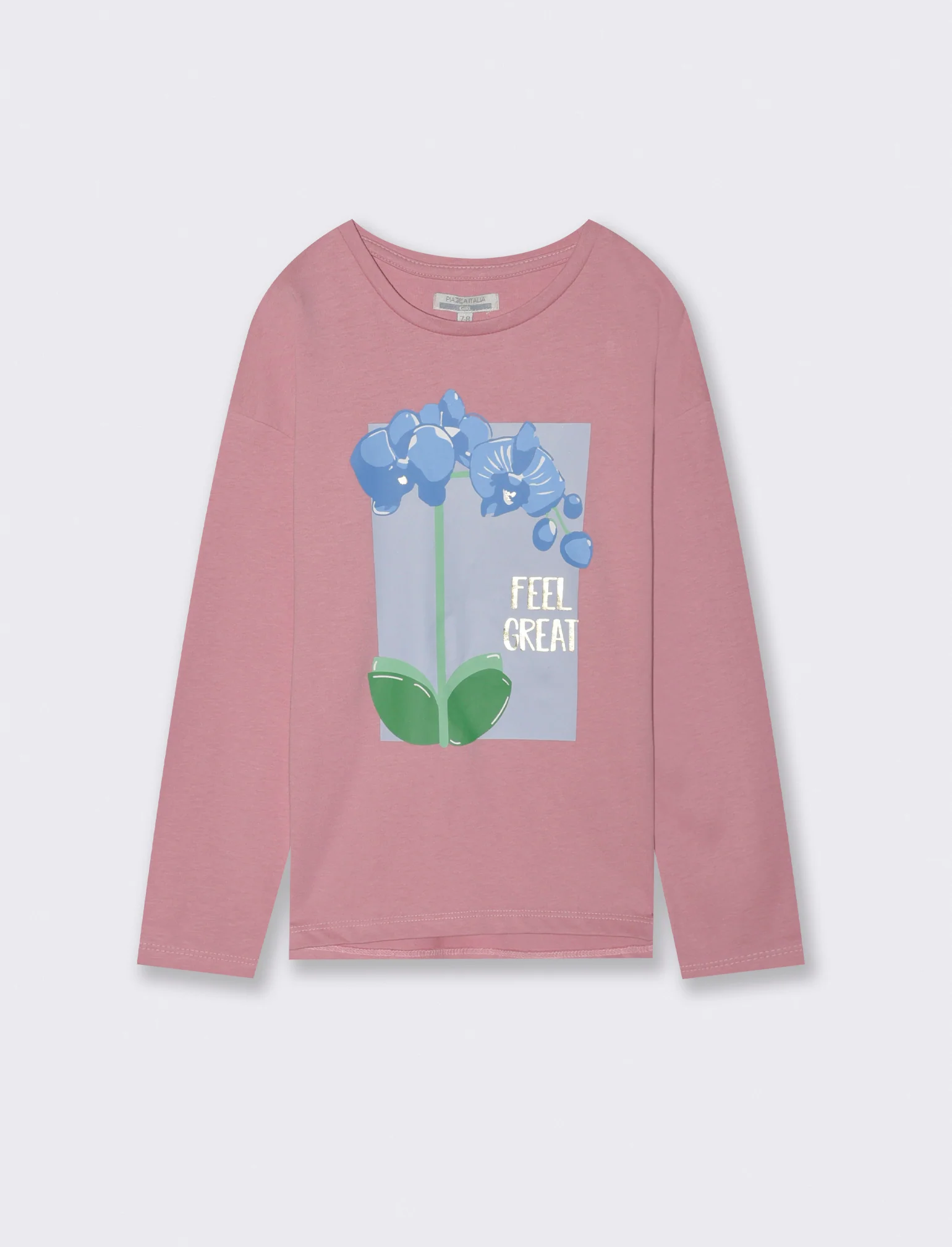 Maglia manica lunga in cotone. - Rosa - Image 2