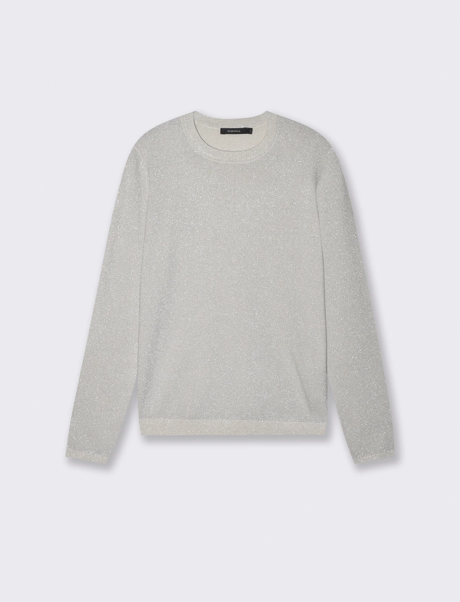 Maglia manica lunga lurex - Avorio