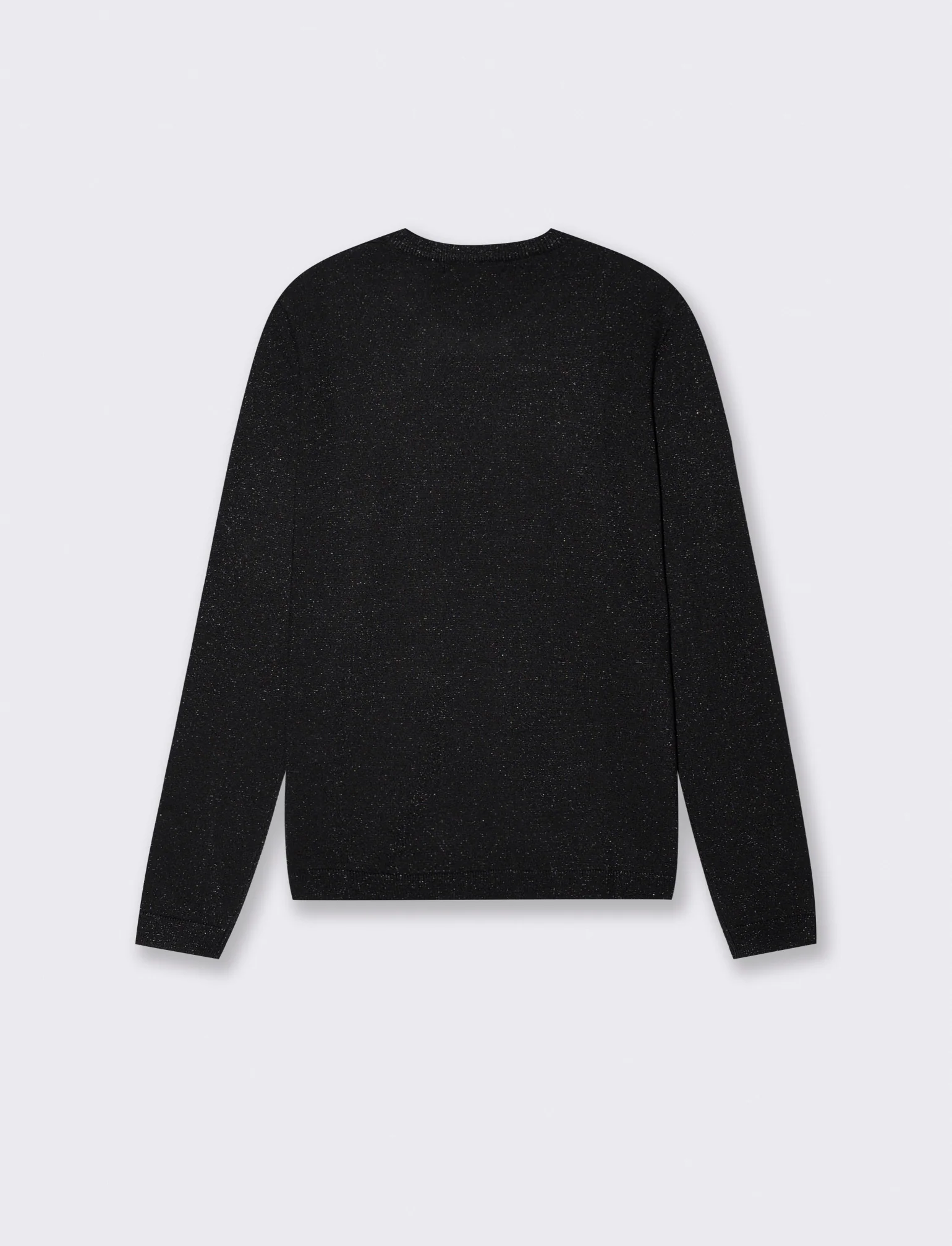 Maglia manica lunga lurex - Nero - Image 2