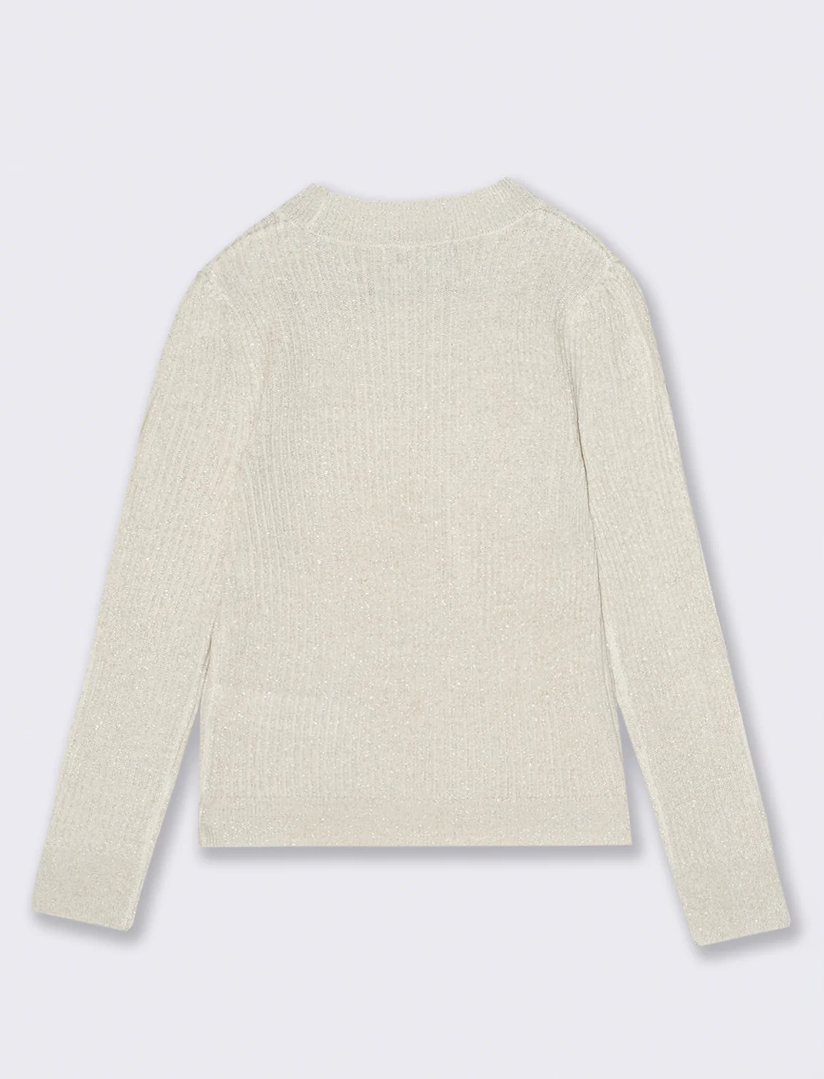 Maglia mezzo collo - Bianco sporco - Image 2